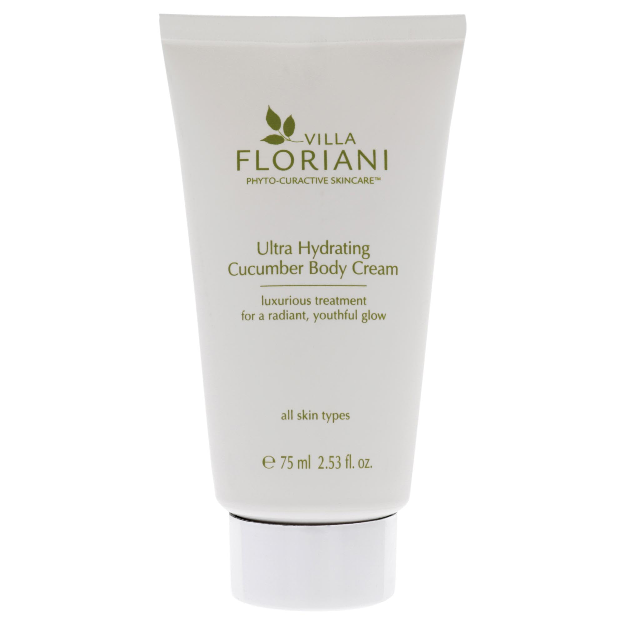 Villa Floriani Ultra Hydrating Cucumber Body Cream for Women - 2.53 oz | Deep Moisturizing & Nourishing | Perfect for Dry Skin Care & Daily Hydration