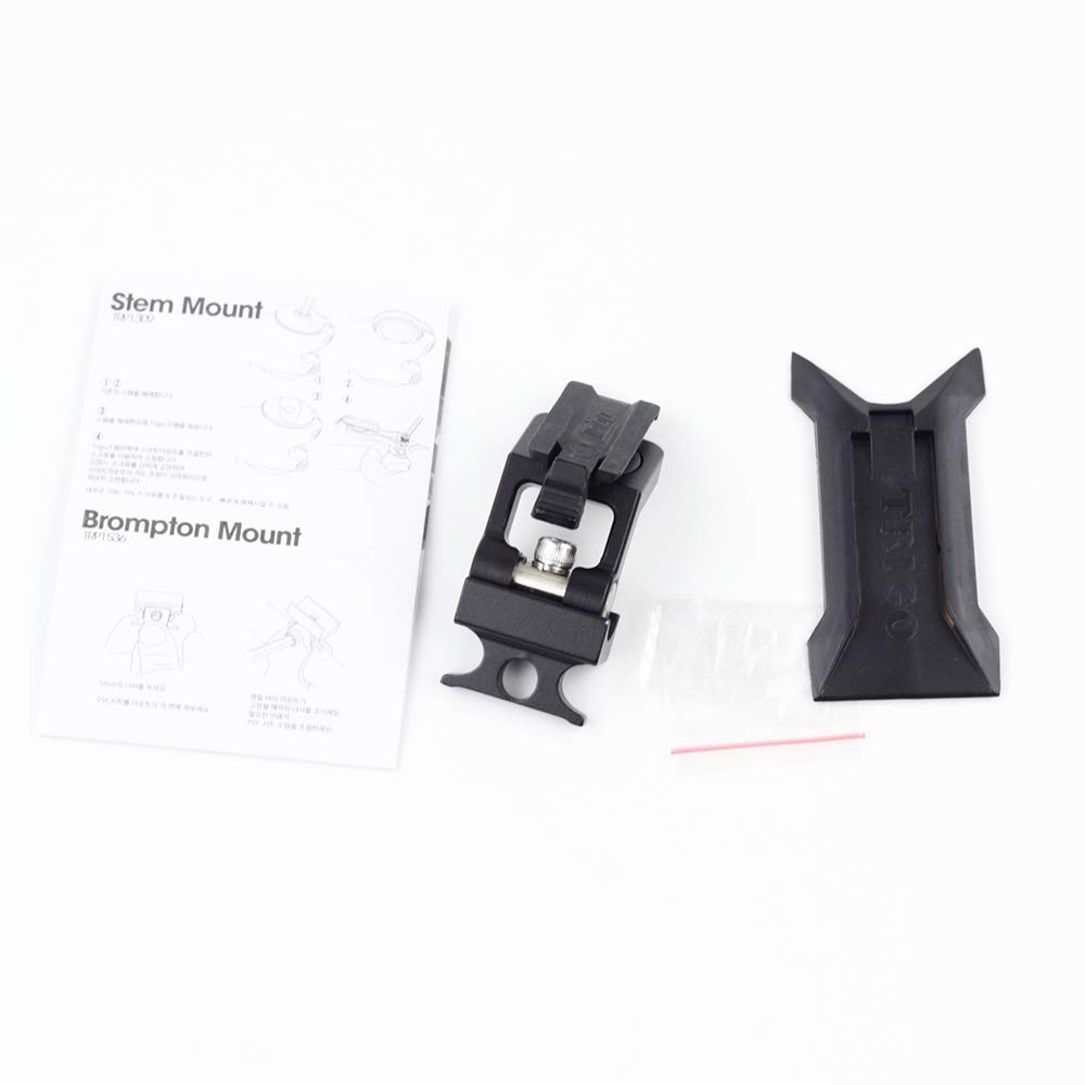 Universal Bike Phone Mount Holder for Brompton Folding Bikes - Adjustable Cycling Smartphone Adapter - Secure & Stable Phone Bracket for iPhone, Samsung, Google Pixel - Perfect for Commuting, Road Cycling & Outdoor Adventures (Black)