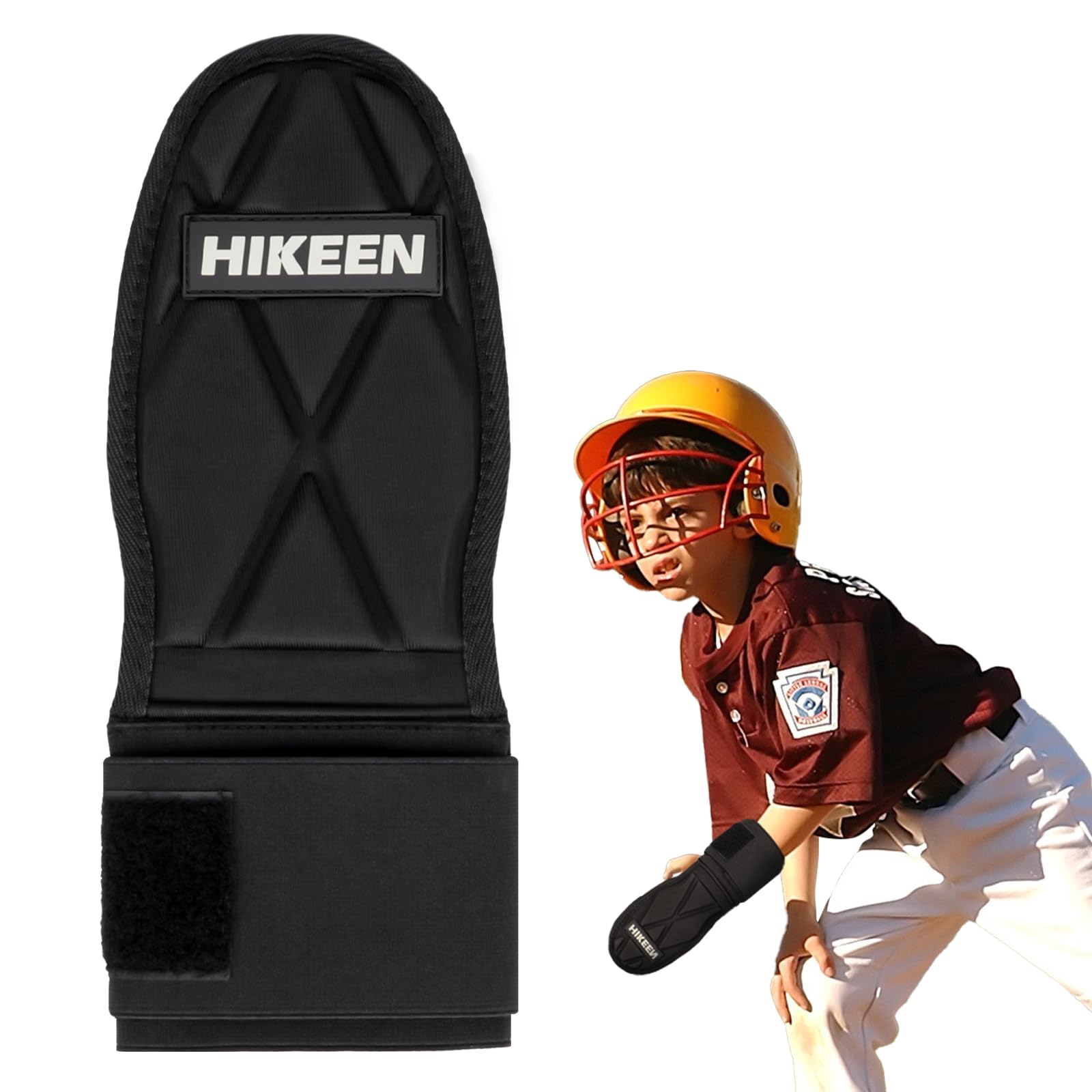 Hikeen Baseball Sliding Mitt - Adjustable Wrist Strap Softball Glove for Youth & Adult Players | Left/Right Hand Universal | Perfect for Training, Games & Field Practice