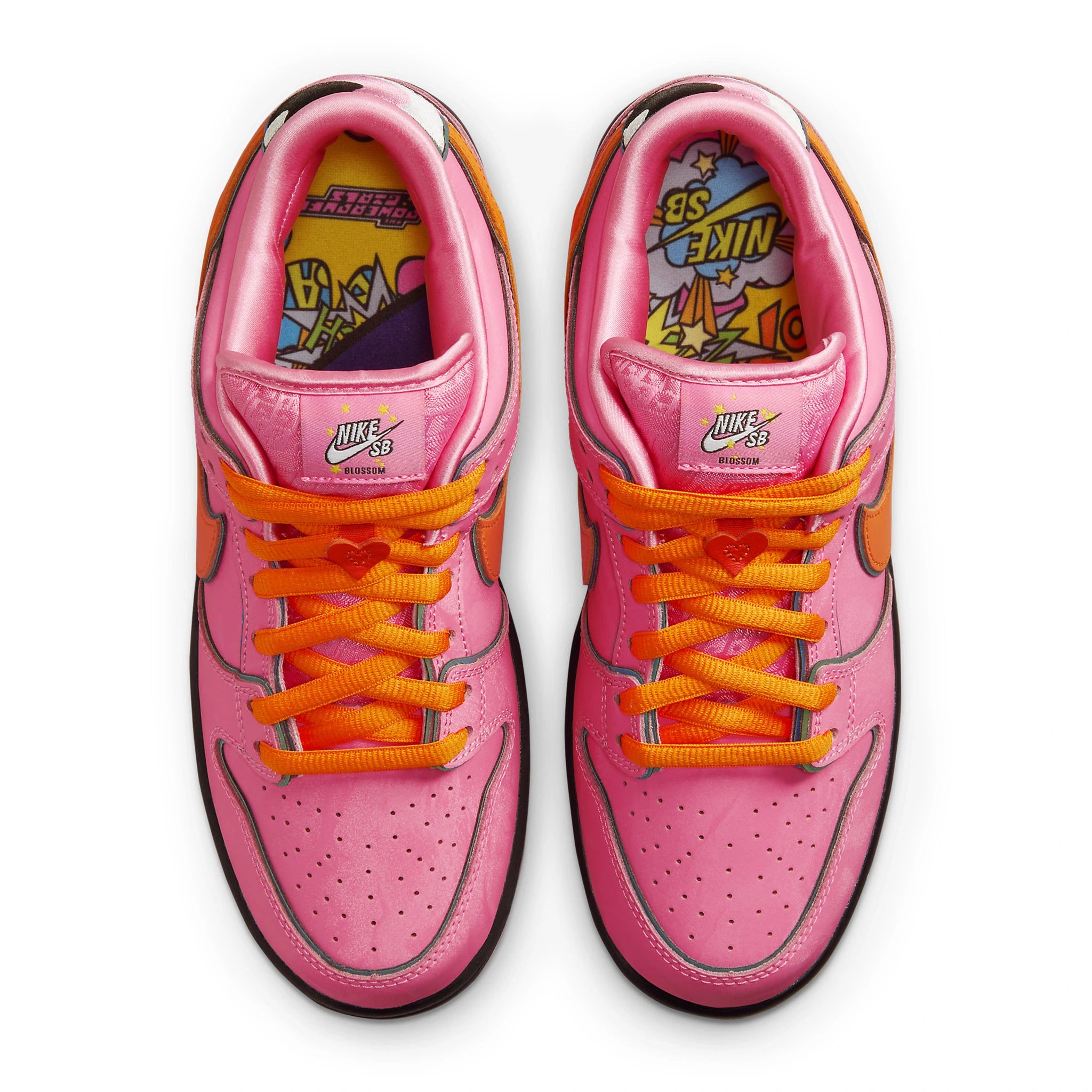 Powerpuff Girls x Nike SB Dunk Low Blossom Sneakers - Limited Edition Cartoon-Inspired Skate Shoes for Collectors & Streetwear Fashion - Perfect for Skating, Casual Wear, and Pop Culture Fans