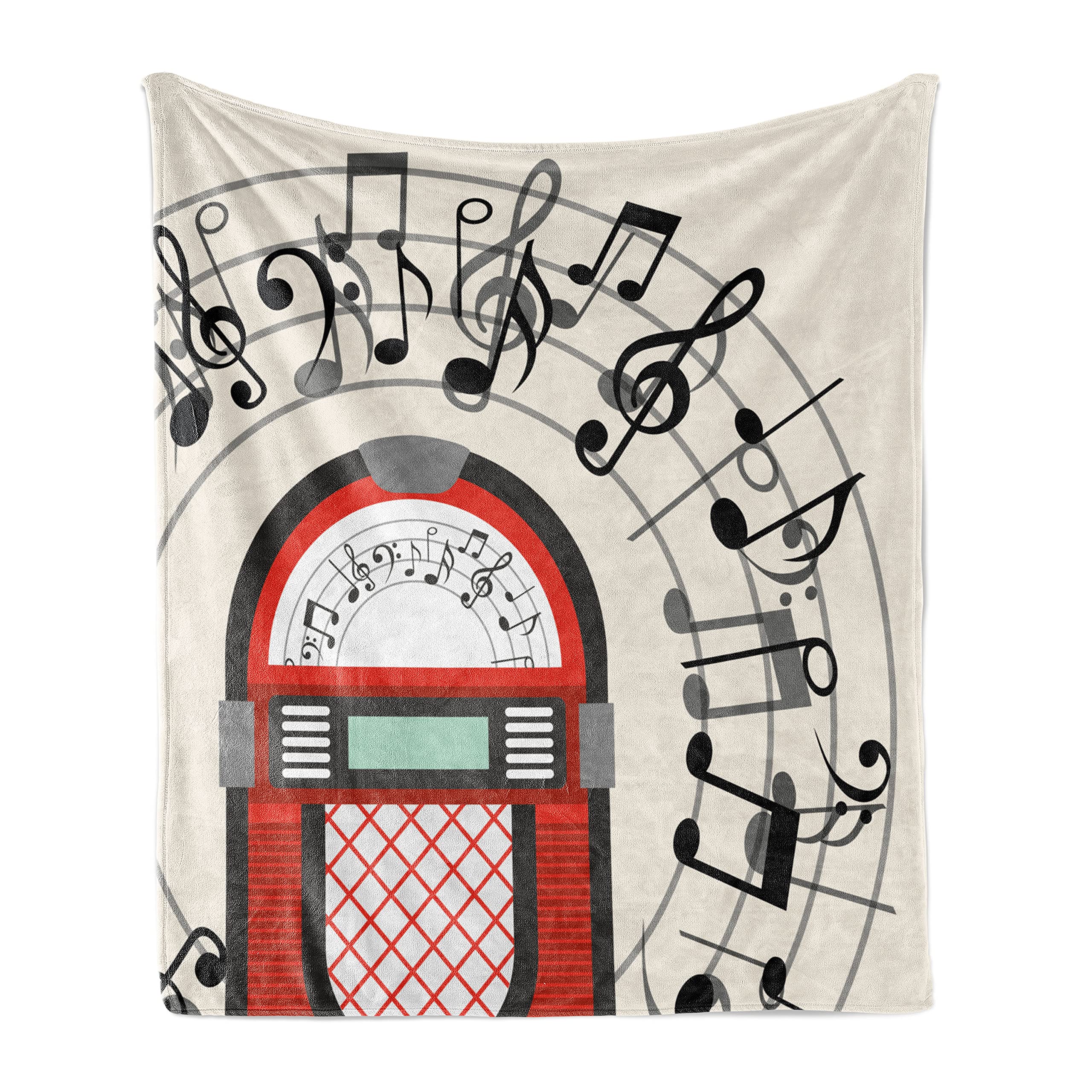 Ambesonne Vintage Radio Jukebox Throw Blanket - 50