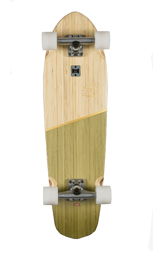 Globe Big Blazer 32 Inch Bamboo and Olive Cruiser Skateboard - Perfect for Commuting, Campus Riding & Street Cruising