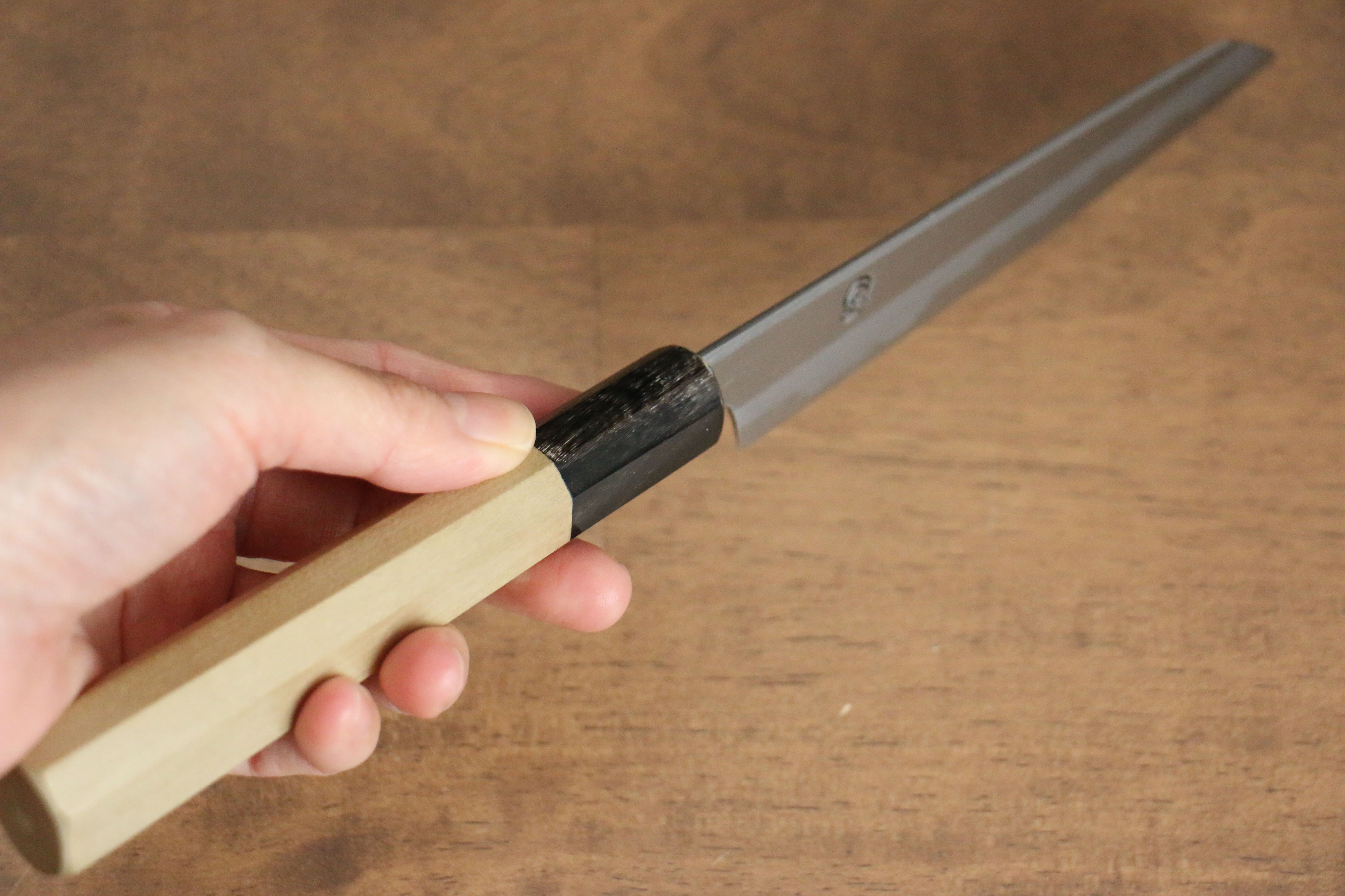 Premium Kikuzuki White Steel No.2 Kiritsuke Petty Knife 135mm - Japanese Utility Knife with Magnolia Wood Handle - Perfect for Sushi, Vegetables & Precision Cutting
