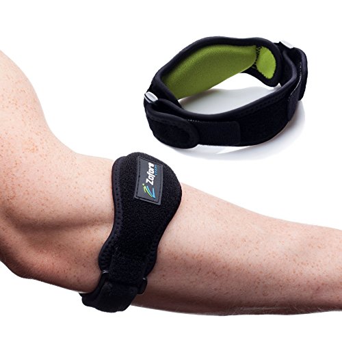 ZOFORE SPORT Tennis Elbow Brace with Compression Pad (2-Pack) - Effective Pain Relief for Tennis & Golfer's Elbow for Men & Women - Perfect for Sports, Work & Daily Activities
