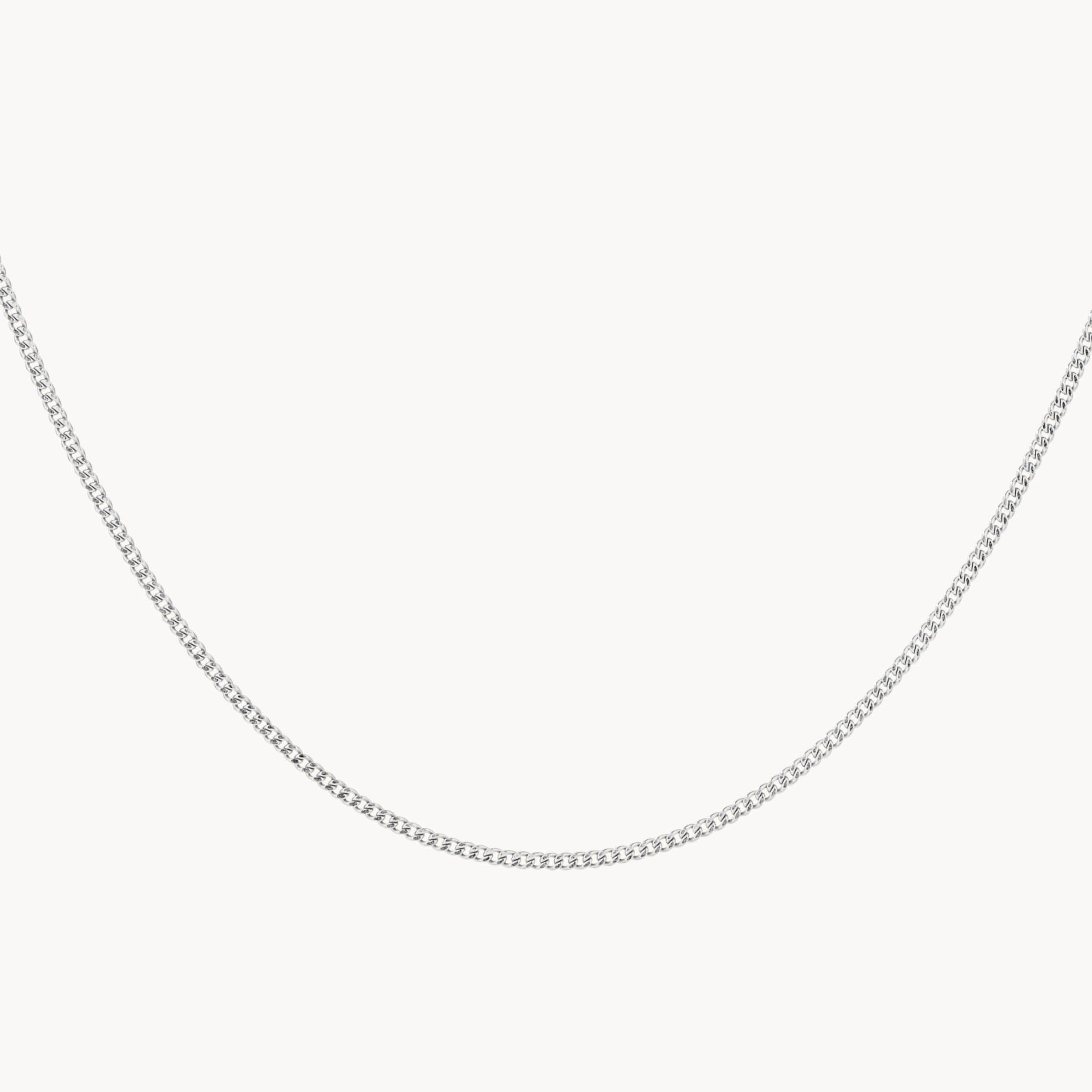 Elegant Silver Curb Chain Necklace for Women - Perfect for Everyday Wear, Layering & Gift Giving