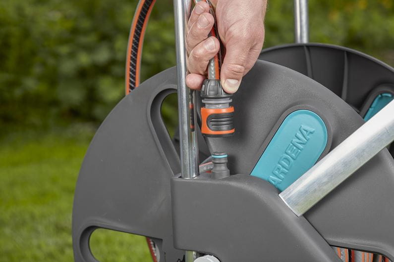 Gardena Hose Trolley CleverRoll L Easy 18520 20 - Retractable Garden Hose Reel with Wheels for Easy Storage & Mobility | Perfect for Lawn Care, Gardening & Outdoor Watering