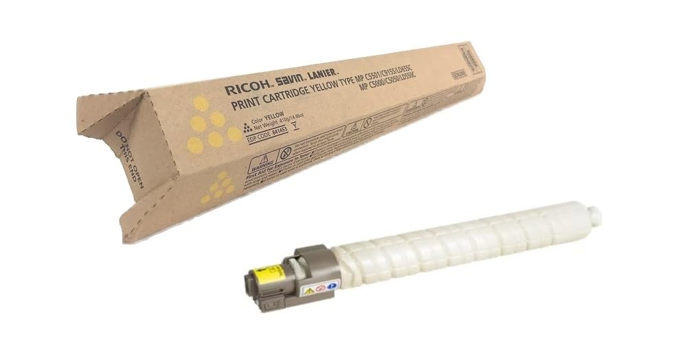 Original Ricoh OEM Toner 841453 Yellow Cartridge - High-Quality Replacement for Color Laser Printers - Perfect for Office Printing & Professional Documents