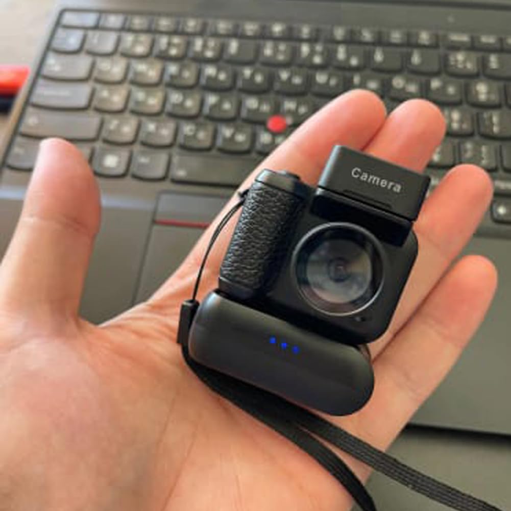 2025 Mini Keychain Camera - Retro Digital Camera with LED Flash, 100 Mins Battery Life, Portable Video Recorder for Vlogging, 90s Nostalgic Photography | Perfect for Travel, Daily Vlogs & Retro Style Captures