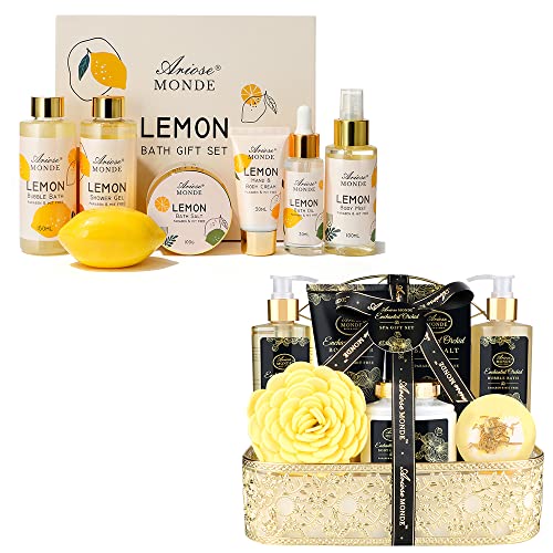 Ariosemonde Luxury Birthday Gift Set for Women - Spa Bath Gift Box with Bath Bombs, Soap & More - Perfect for Relaxation, Self-Care & Pampering Gifts
