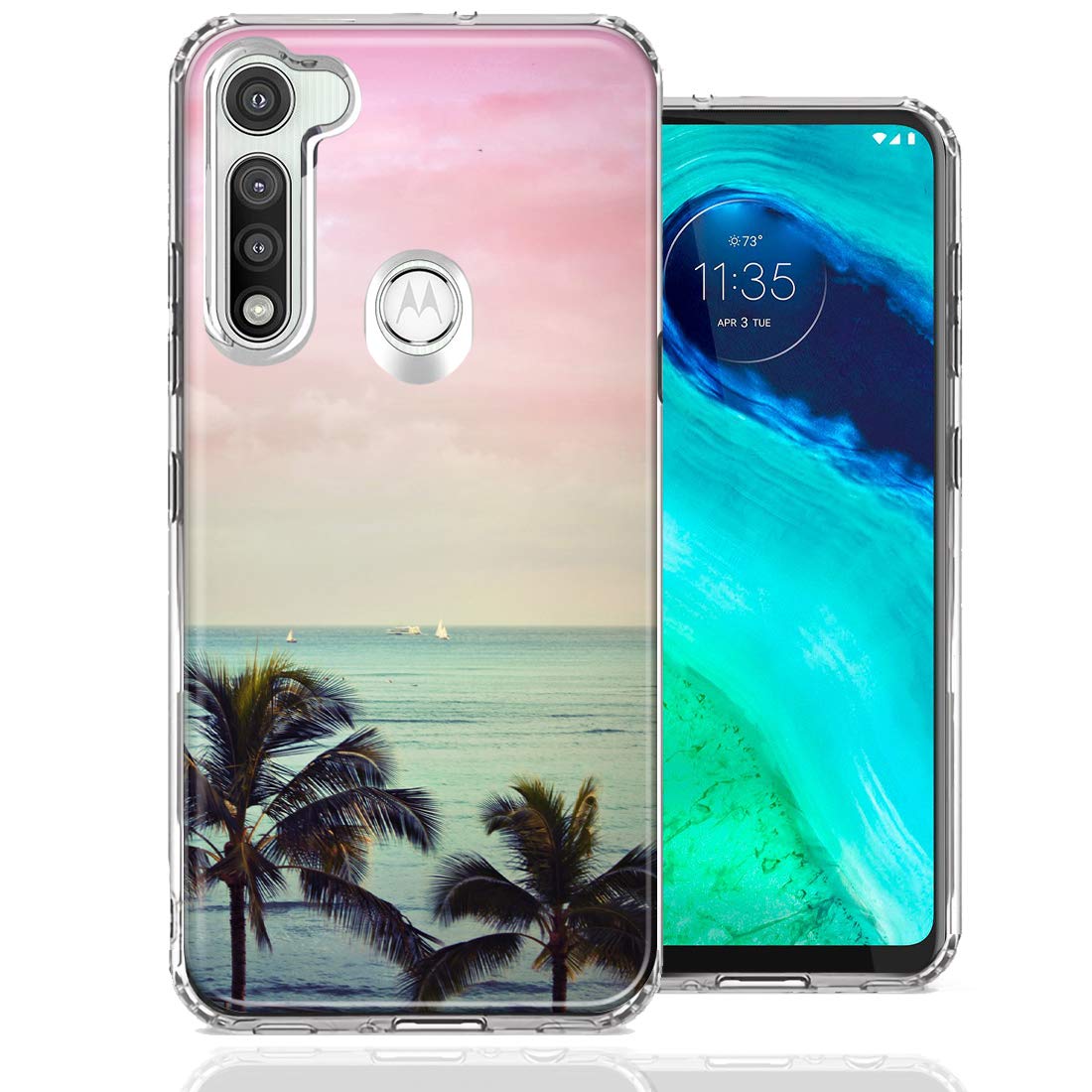 Motorola Moto G Fast Phone Case - Double Layer Protective Cover for Travel & Vacation