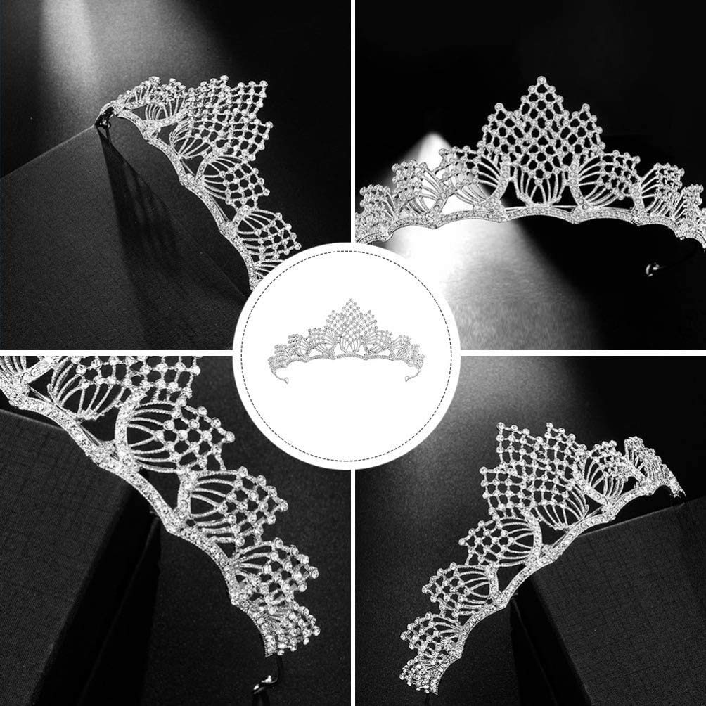 ONOTEC Crystal Bridal Tiara - Sparkling Wedding Crown for Bride & Flower Girls, Elegant Headpiece for Bridal Showers, Ceremonies & Special Occasions