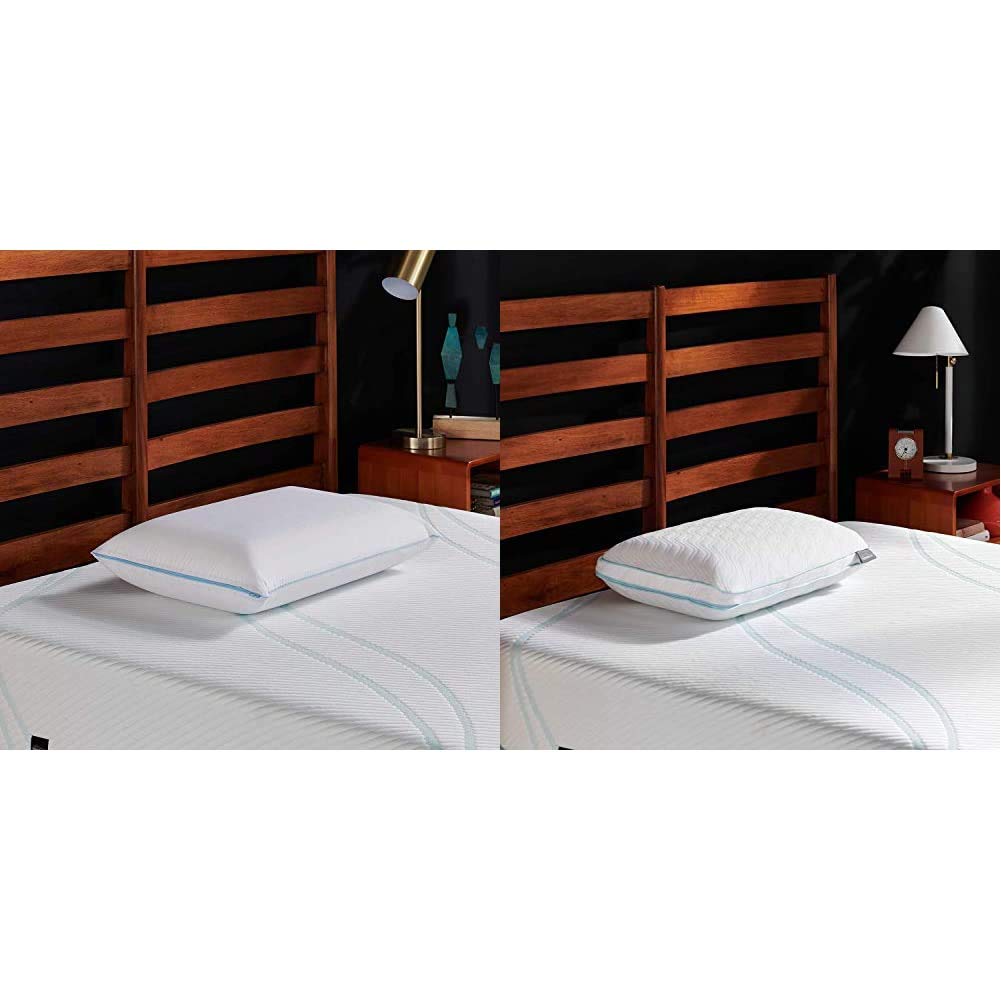 Tempur-Pedic TEMPUR-Cloud Cooling & Supportive Queen Size Pillows (2-Pack) - Premium Memory Foam Pillows for Side, Back & Stomach Sleepers, Ideal for Hot Sleepers & Neck Pain Relief
