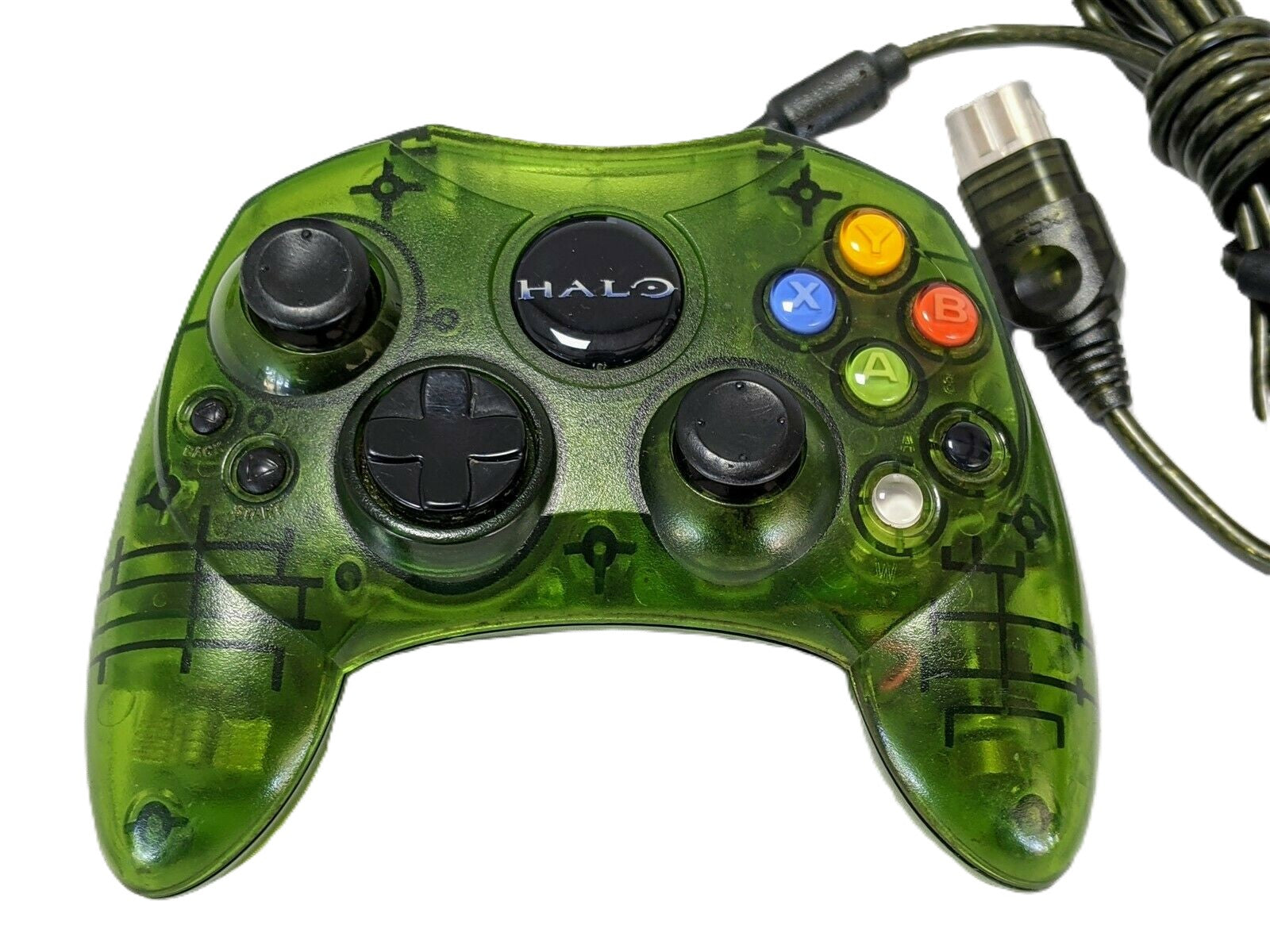 Original Xbox Controller S - Green Halo Edition | Authentic Microsoft Gaming Controller for Xbox | Perfect for Retro Gaming & Collectors