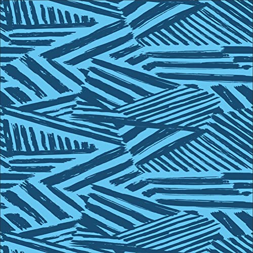 Geometric Blue Stripes