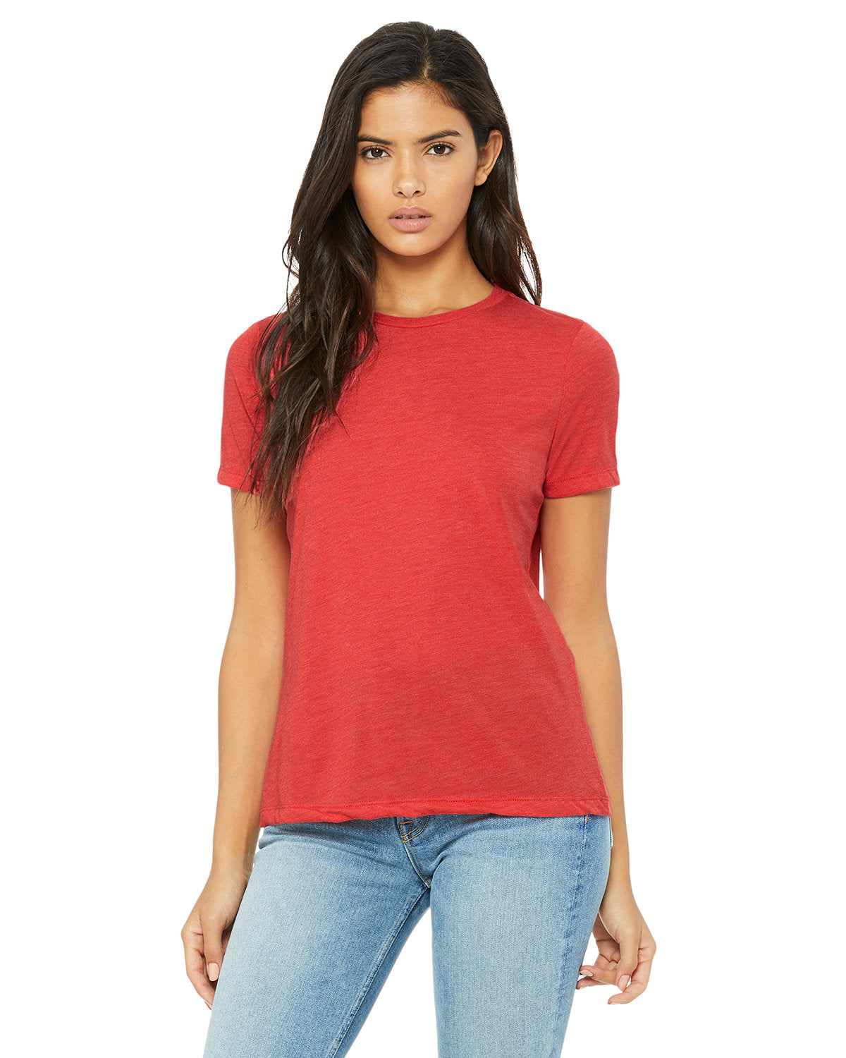 Bella + Canvas 6413 Women's Relaxed Fit Tri-Blend T-Shirt - Soft & Comfortable Casual Tee for Everyday Wear, Workouts, and Layering