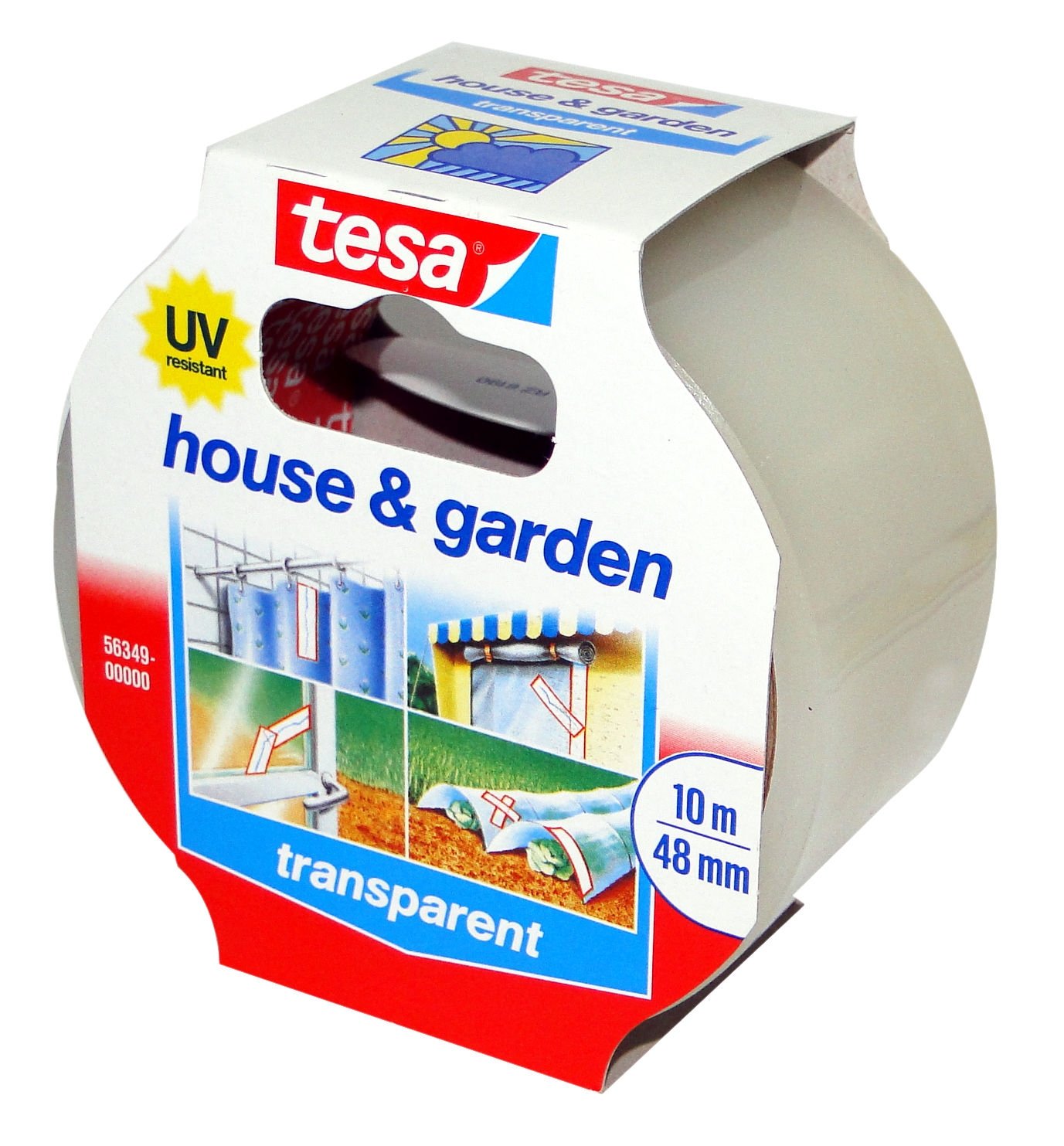 tesa 56349-00000-03 Clear Multipurpose Tape - Strong Adhesive for Home, Office & Crafts - Perfect for DIY Projects, Gift Wrapping & Repairs