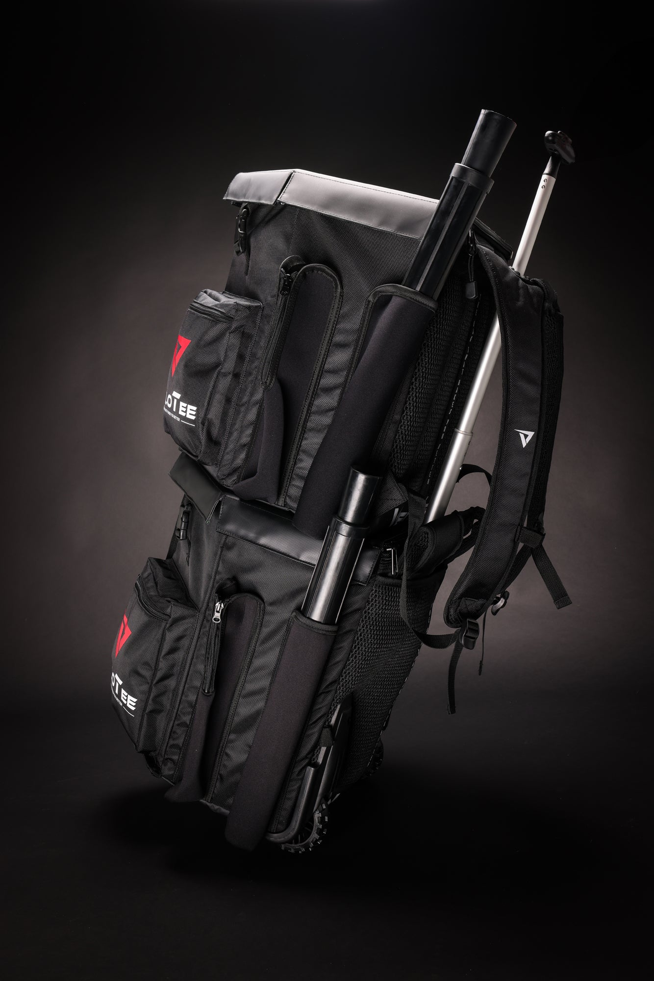 Wheeled VeloTee 2.0 Baseball & Softball Bat Bag Backpack with Adjustable Batting Tee - Perfect for Practice, Games & Travel | Durable Sports Equipment for Players & Coaches