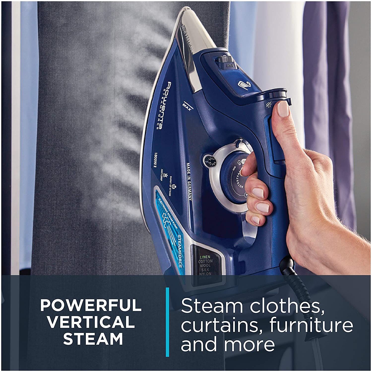 Rowenta SteamForce Iron DW9280U1 - Powerful Steam Iron with Blemished Packaging & Full Warranty - Perfect for Home, Office & Travel Use