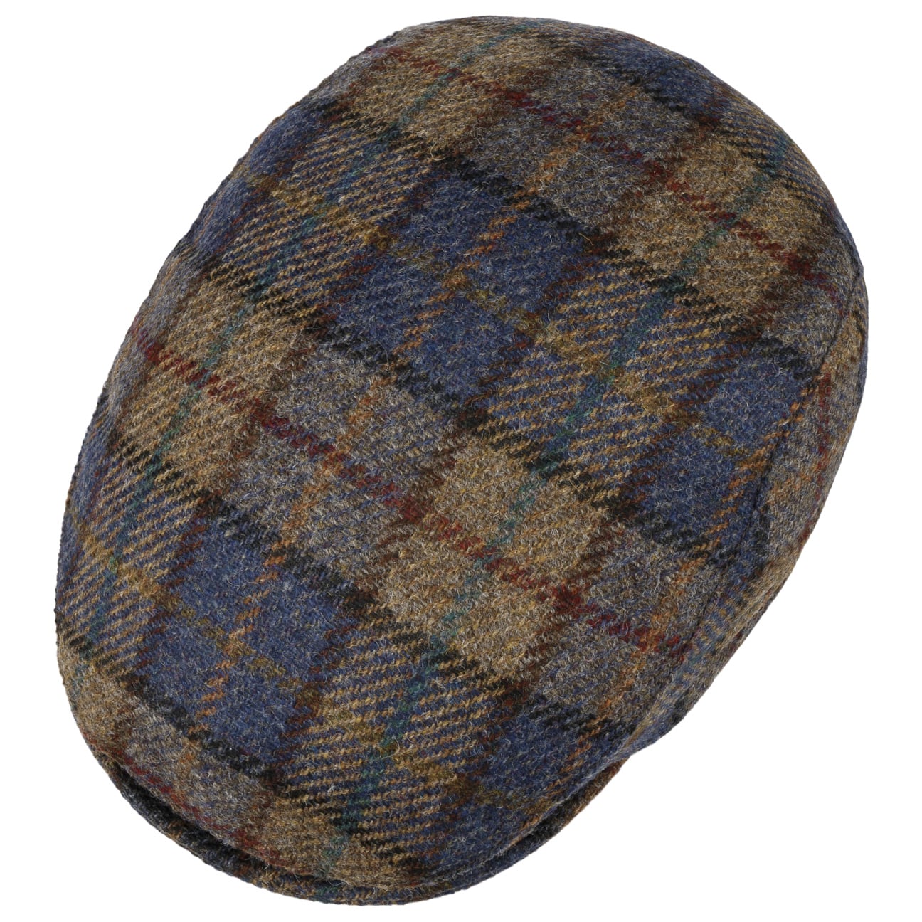 Mayser Frankie Soft Check Shetland Flat Cap - Classic Wool Hat for Men & Women | Perfect for Outdoor Activities, Casual Wear & Winter Fashion