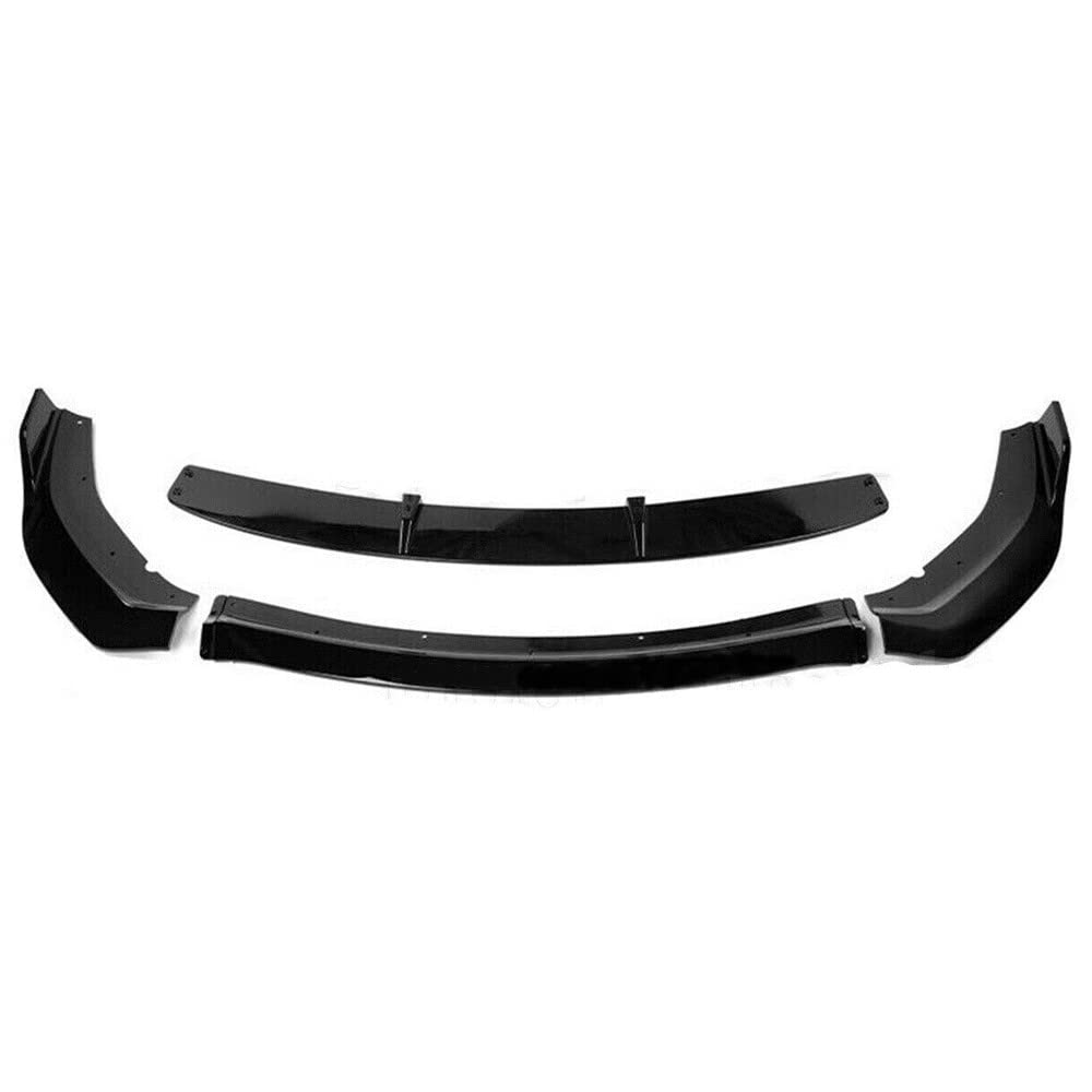 4PCS Front Bumper Lip Splitter Spoiler Kit for Dodge Charger 2020-2022 SRT Hellcat Widebody - Glossy Black - Enhances Aerodynamics & Aggressive Styling for Street Racing & Car Shows