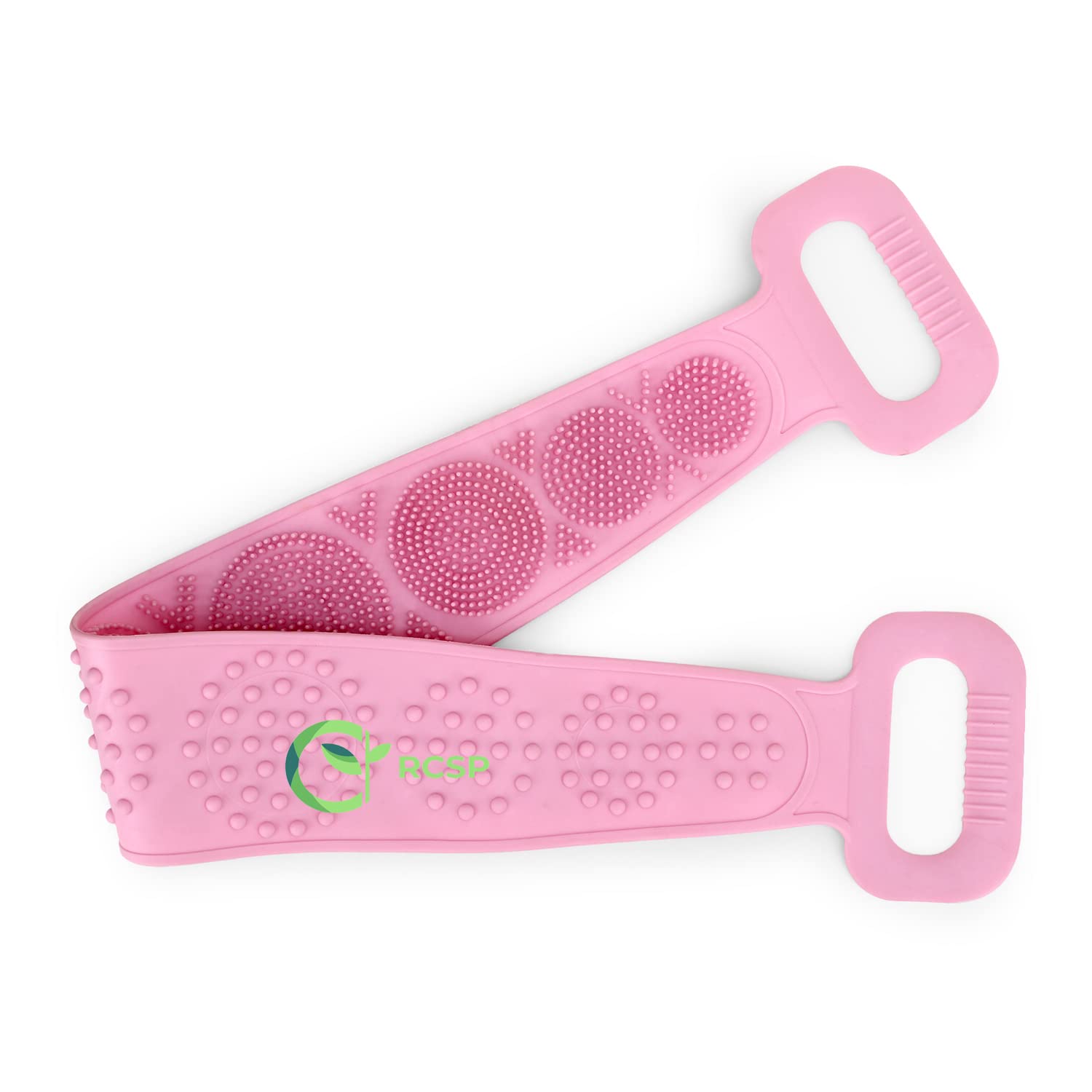 RCSP Soft Silicone Massage Bath Brush - Exfoliating Body Wash Brush for Men & Women - Back Scrubber & Shower Cleaner - Gentle Skin Care & Spa Experience - Perfect for Bathroom, Shower & Relaxation Time
