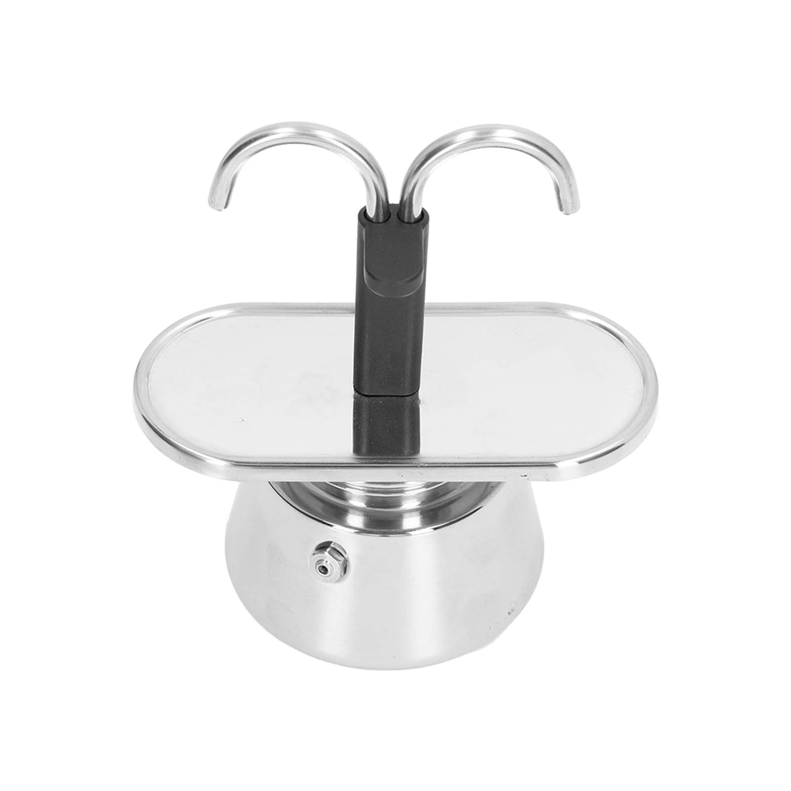 Premium Italian Mocha Pot - 100ml Stainless Steel Stovetop Espresso Maker with Thickened Anti-Scald Filter for Espresso, Cappuccino & Latte | Perfect for Home Coffee Brewing, Camping & Gifts