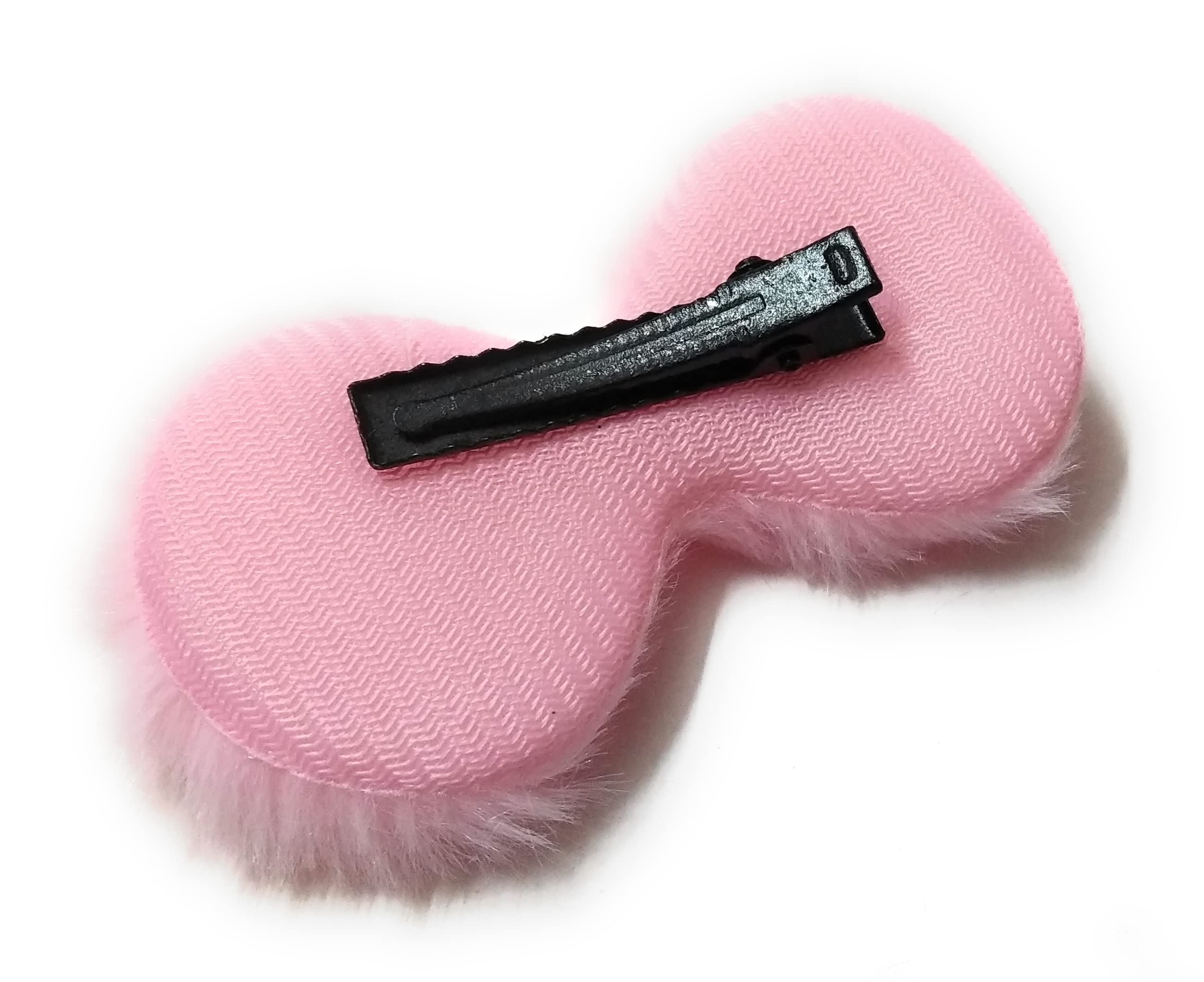 Adorable Furry Bow Hair Clips for Baby Girls & Kids - 6-Piece Set | Soft Hair Accessories for Toddlers, Infants & Children | Perfect for Parties, School & Daily Wear