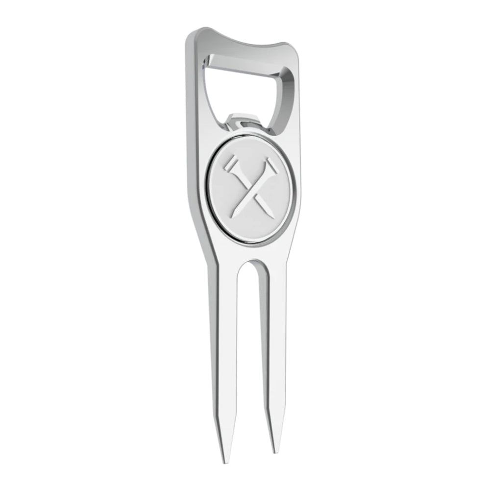 Blue Tees 6-in-1 Golf Divot Tool with Ball Marker & Brush - Premium Stainless Steel Golf Accessories for Men & Women - Perfect for Golf Course, Practice & Gifts