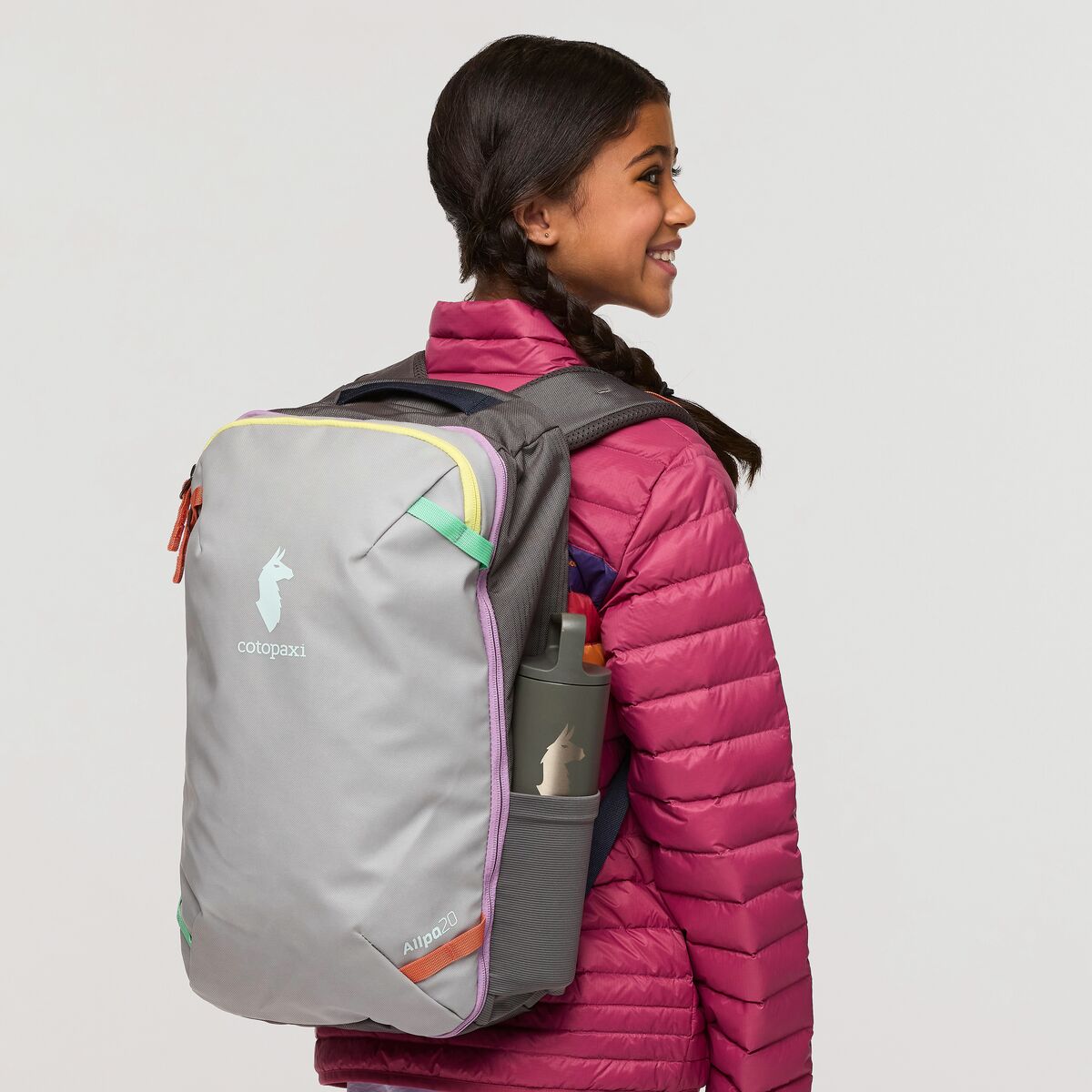 Cotopaxi Allpa Mini 20L Travel Backpack - Lightweight Carry-On Hiking Daypack for Women & Men, Water-Resistant Durable Design (Smoke/Cinder) - Perfect for Air Travel, Camping & Outdoor Adventures