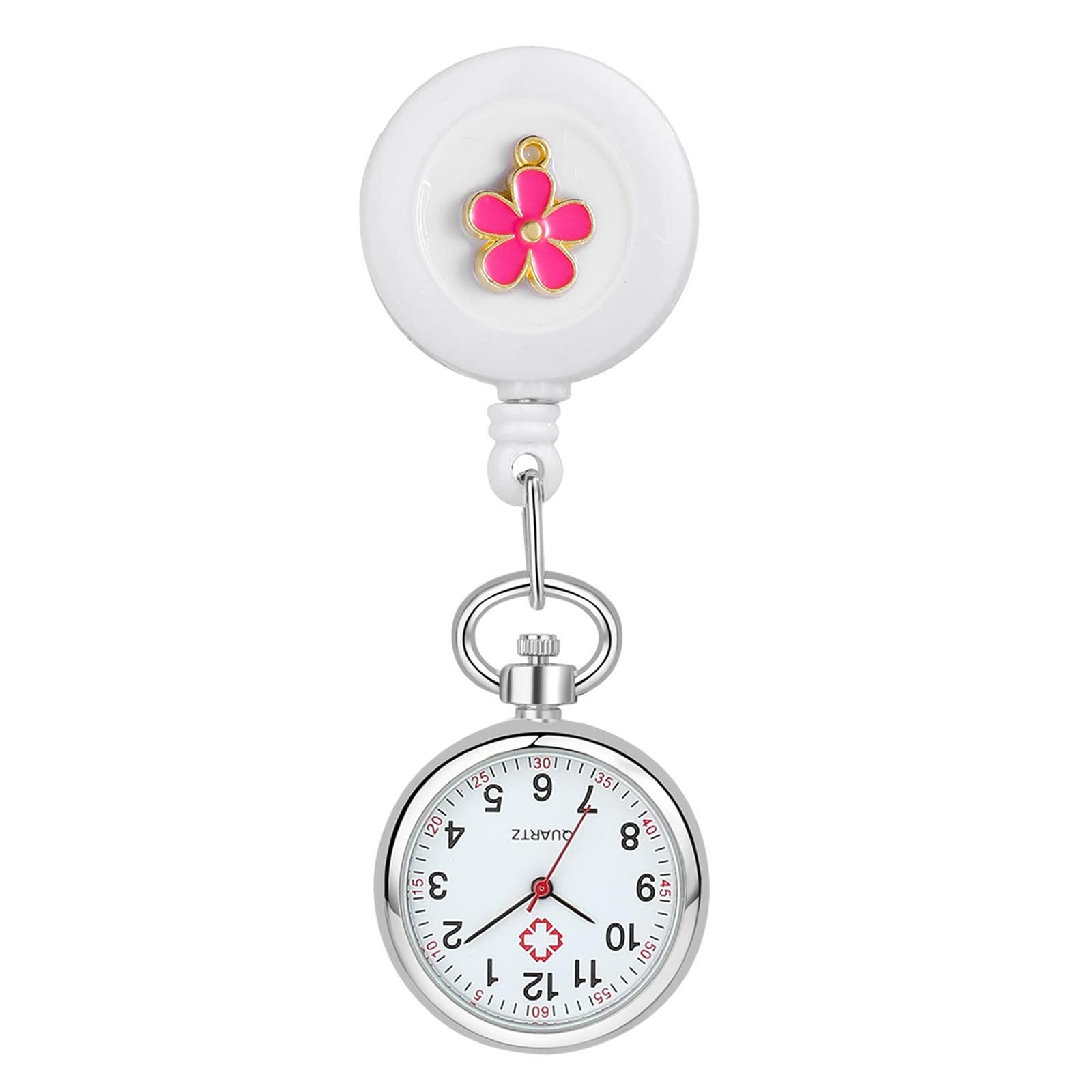Lancardo Retractable Nurse Watch with Second Hand - Clip-On for Nurses & Medical Use