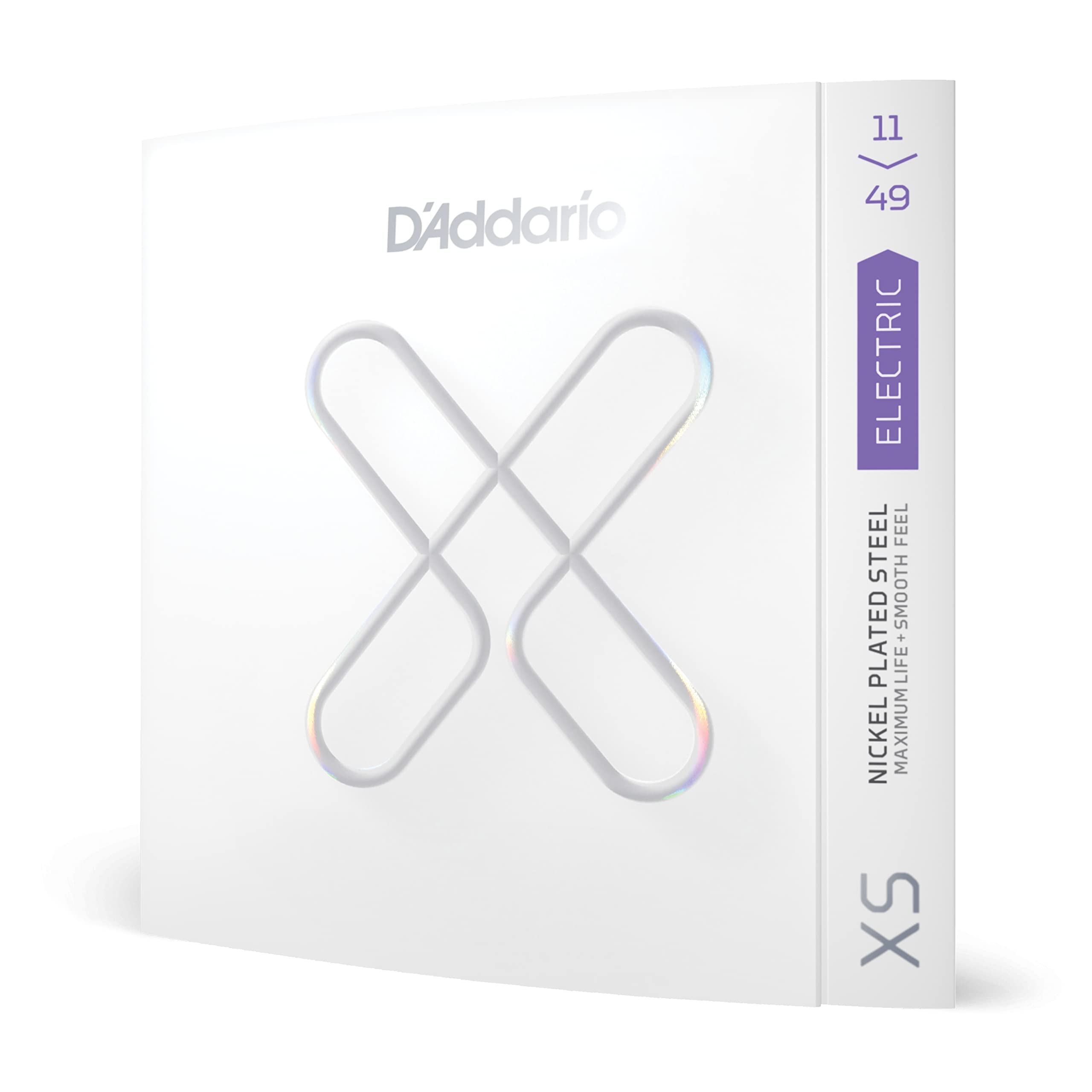 D'Addario XS Nickel Coated Electric Guitar Strings - XSE1149 - 11-49 Medium Gauge for 6 String Guitars - Long-Lasting, Smooth Feel & Rich Tone - Perfect for Rock, Blues & Studio Recording