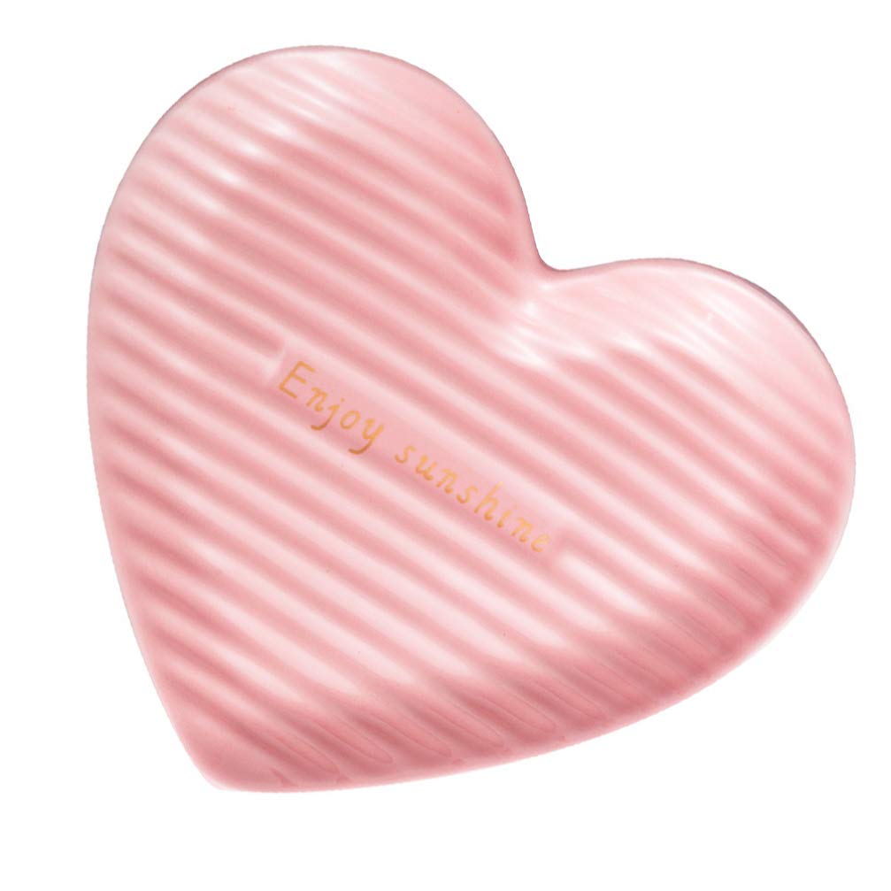 Heart-Shaped Ceramic Plate for Desserts & Steaks - Elegant Serving Dish