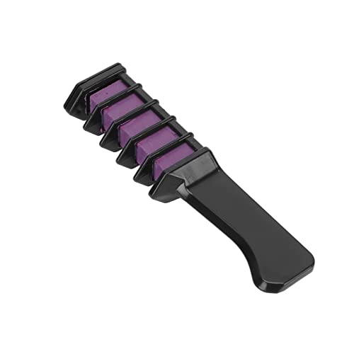 Purple Hair Color Chalk Comb - Easy to Use, Lightweight Multicolor Hair Chalk Applicator for Women | Perfect for Home Styling & Temporary Hair Coloring