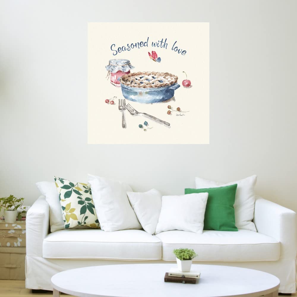 Summer Garden XIII Canvas Wall Art - 22x22 Inch Ready to Hang Painting by Lisa Audit - Floral Home Decor for Living Room, Bedroom, Office & More - Perfect for Housewarming Gifts & Interior Design