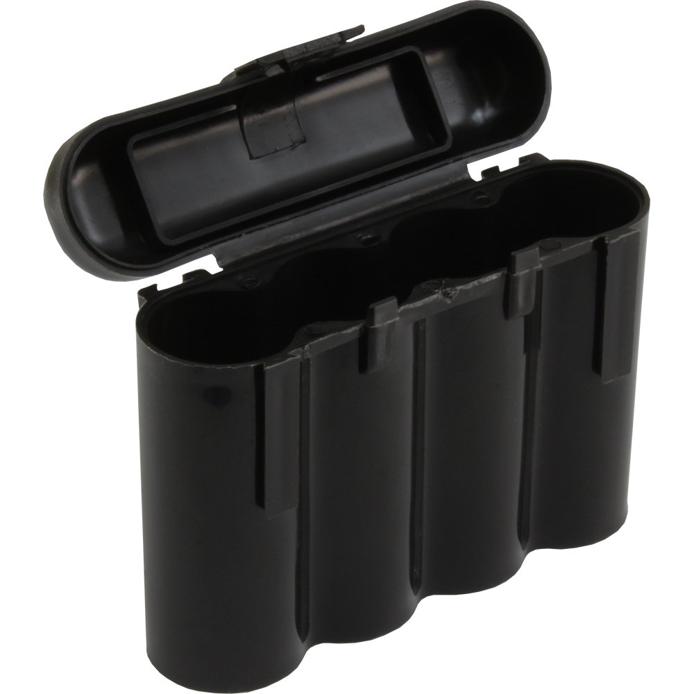 Birdz Set of 2 - 18650 & CR123A 4 Battery Holder Storage Case for 18650 Batteries - Black - Perfect for Vape Mods, Flashlights, and Electronic Devices