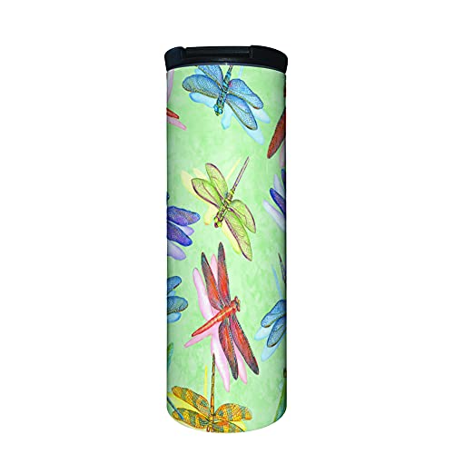 Dragonfly Group 17 oz Tumbler with Lid, Stainless Steel, Vacuum Insulated with Slide Lock Lid, Leak Proof