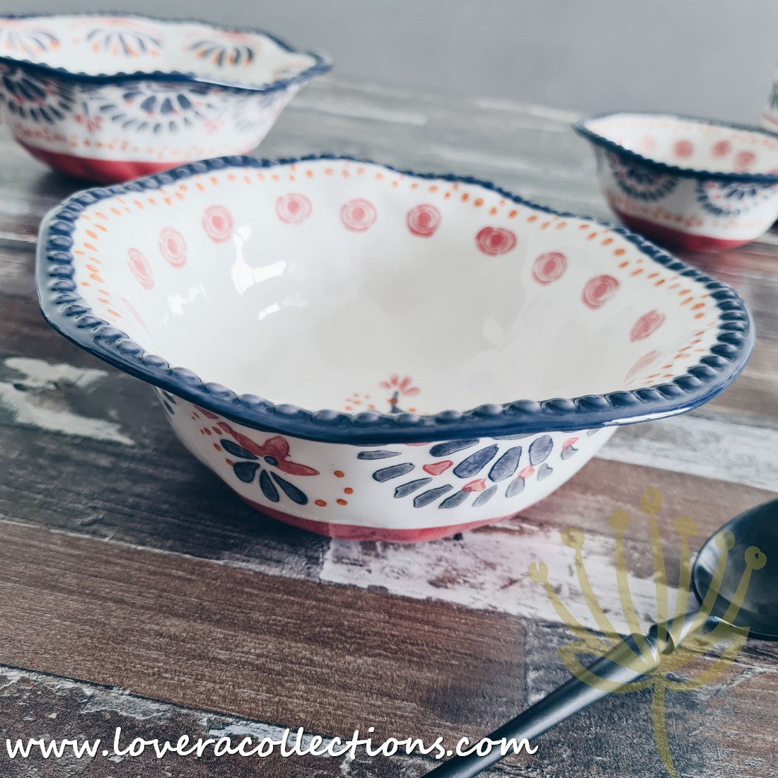 Afrocentric Red Dinnerware & Serveware Set - Elegant African-Inspired Plates, Bowls & Serving Dishes for Stylish Dining & Entertaining | Perfect for Dinner Parties, Holidays & Cultural Celebrations