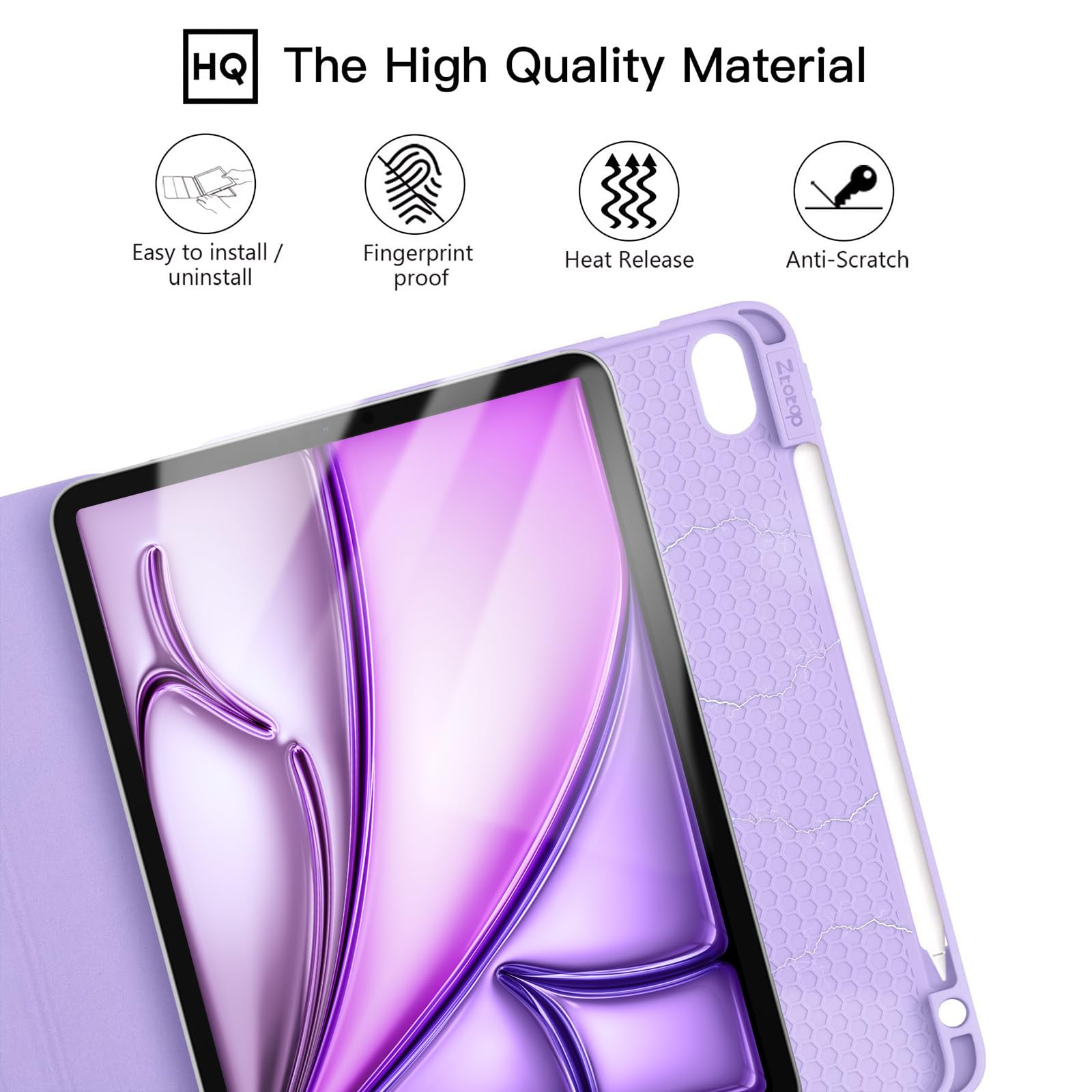 Ztotop iPad Air 11 Inch Case (M3/M2 2025/2024) & iPad Air 5th/4th Gen 10.9 Inch (2022/2020) & iPad Pro 11