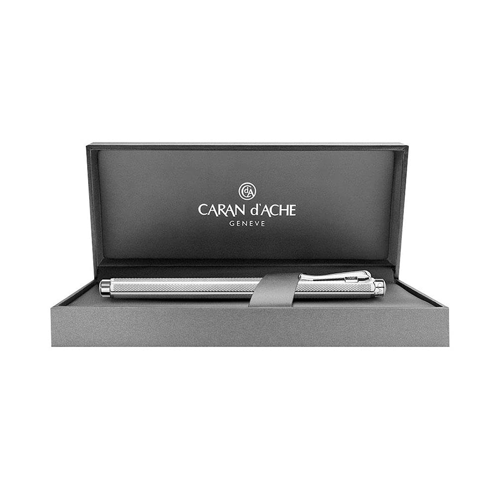 Caran d'Ache Retro Ecridor Fountain Pen - Premium Steel Spring, Large Engraving Space, Medium Nib (0958.486) - Perfect for Writing, Collecting & Luxury Gifts