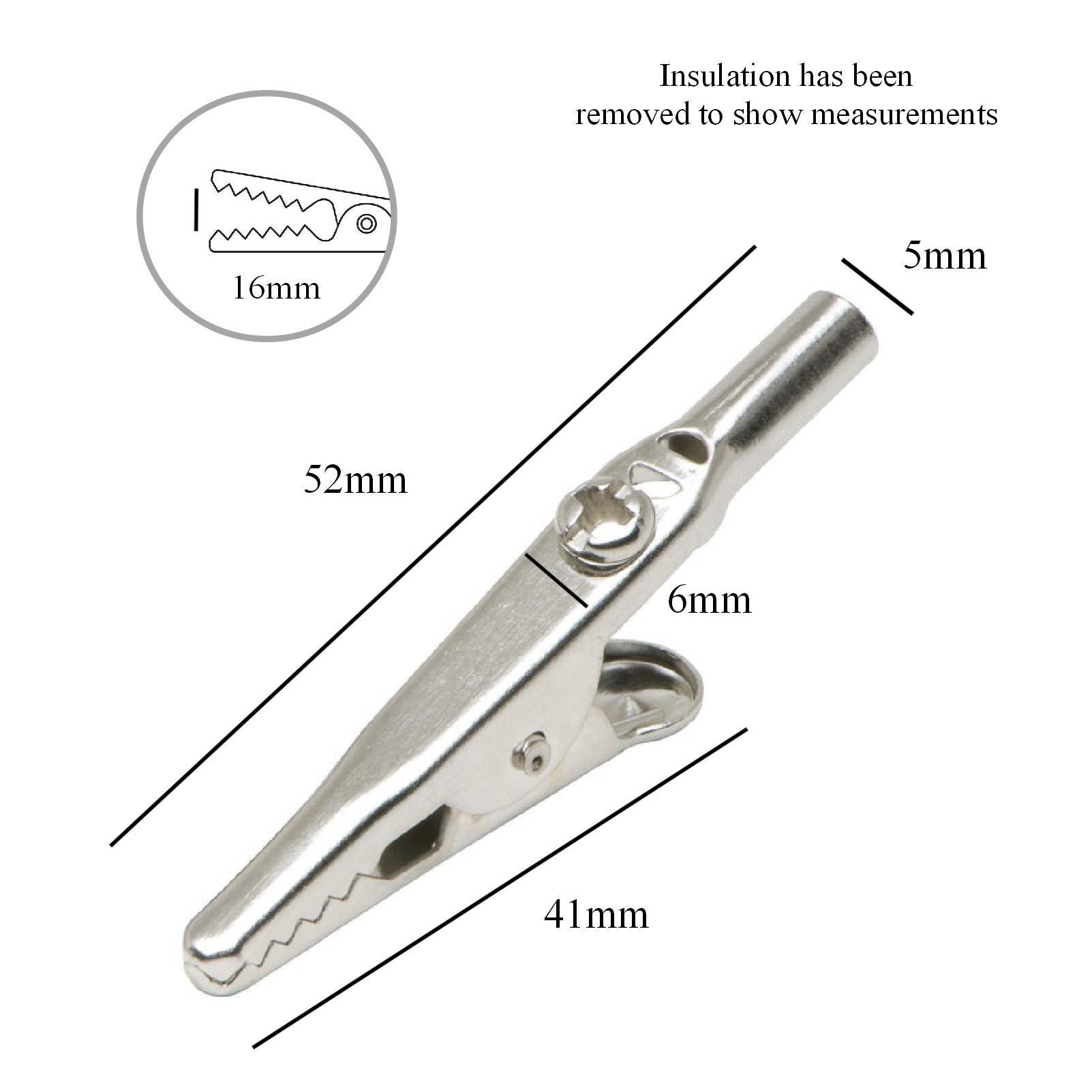 20 Pack Insulated Crocodile Clips - 5 Amp Alligator Clamps for Electrical Battery Connectors - Perfect for DIY Electronics, Car Batteries, Solar Panels & School Science Projects