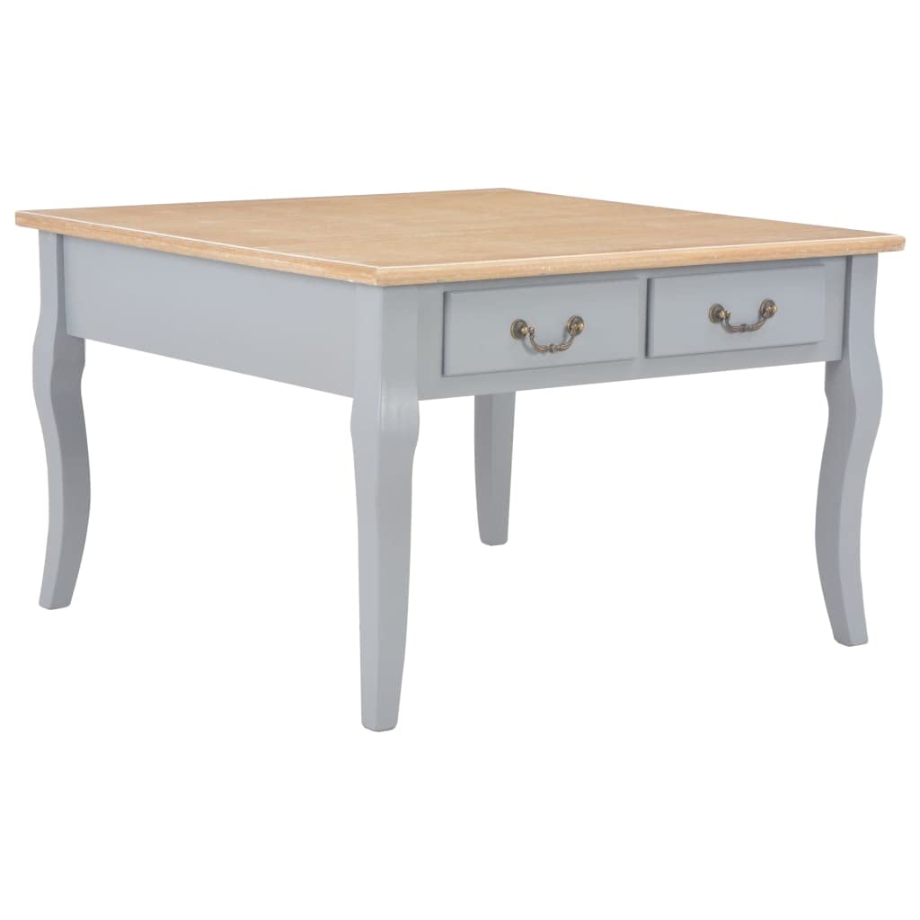 Modern Gray Wood End Table - 31.5