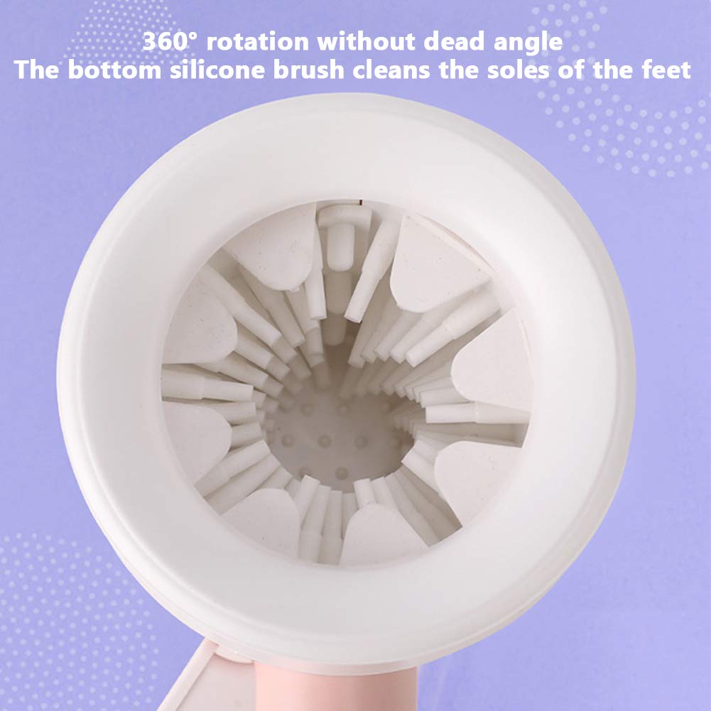 Portable Dog Paw Cleaner with Handle - Silicone Brush Pet Foot Washing Cup for Dirty & Muddy Paws | Perfect for Post-Walk Cleaning, Grooming & Outdoor Adventures