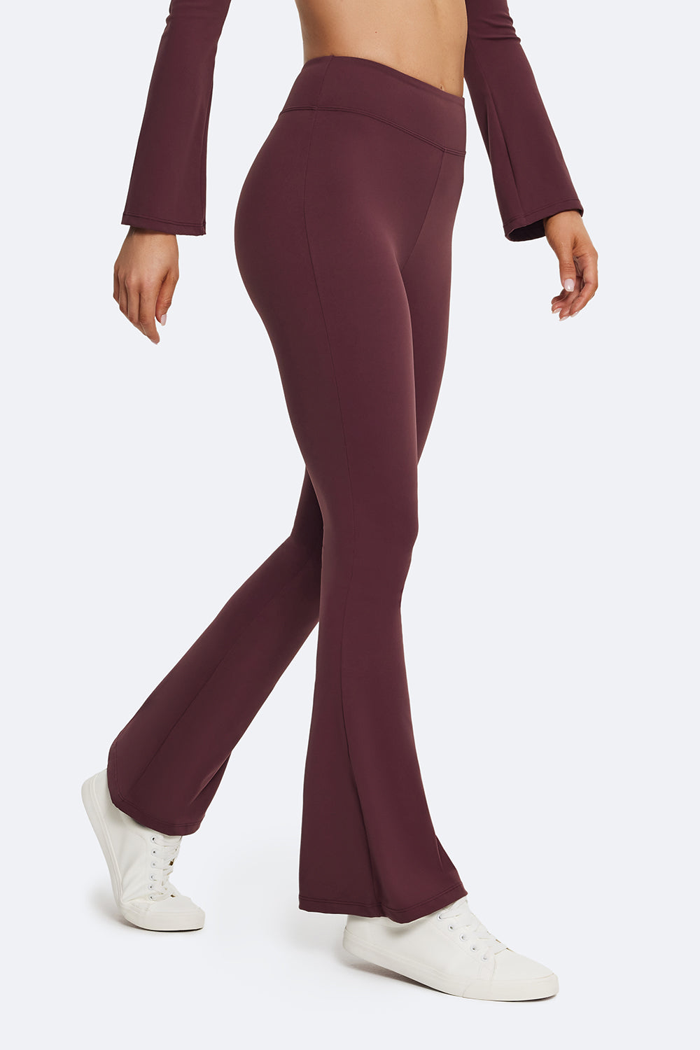 High Waisted Flared Leggings for Women - Stretchy Yoga Pants with Tummy Control - Perfect for Workouts, Yoga & Casual Wear