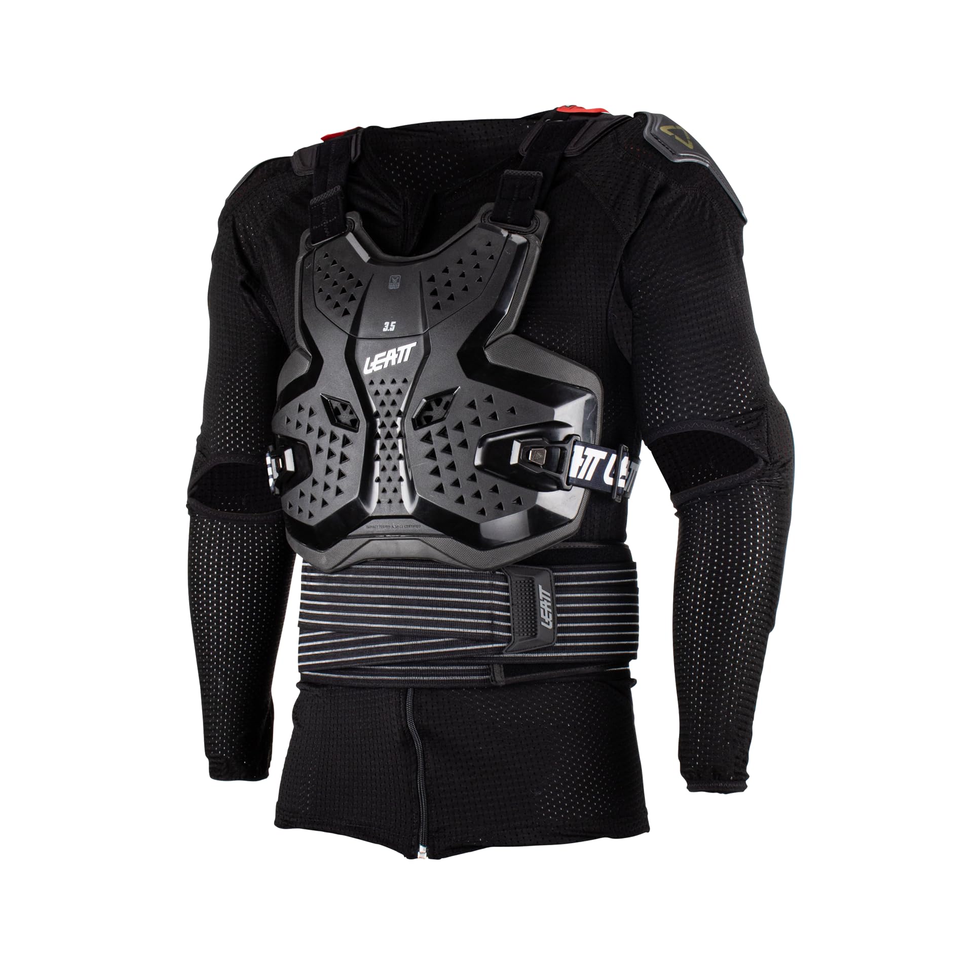 Leatt 3.5 Body Protector - CE Certified Motocross Armor for Off-Road Motorcycle & ATV Riding - Chest, Back & Shoulder Protection for Extreme Sports