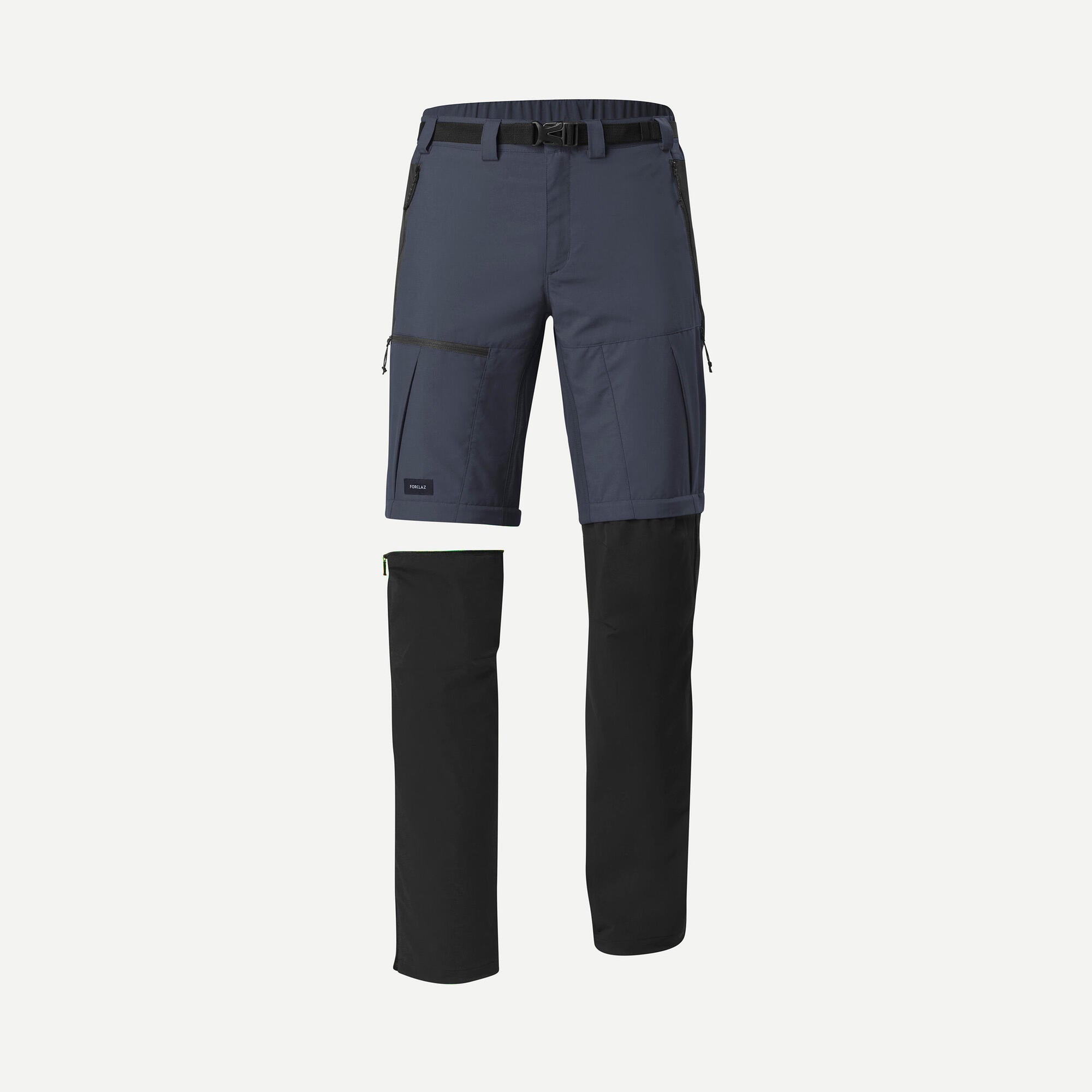 Simond Forclaz Men's MT500 2-in-1 Convertible Hiking Pants - Zip-Off Outdoor Trekking Trousers for Hiking, Camping & Travel Adventures