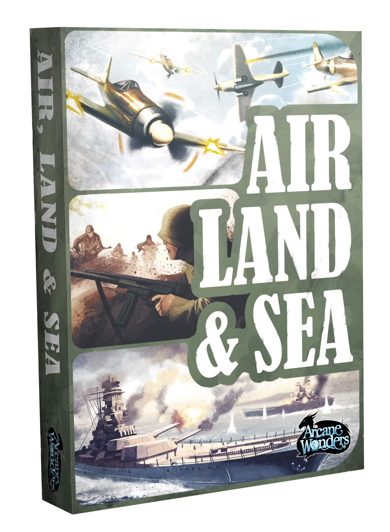 Arcane Wonders Air Land & Sea Revised Edition - Strategic 2 Player Card Game for Teens & Adults (Ages 14+) | 20 Min Playtime | Perfect for Game Nights, Travel & Family Bonding