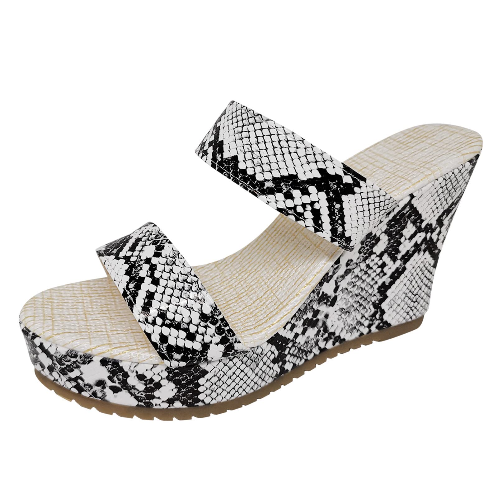 Aunimeifly Women's Fashion Wedge Sandals 2022 - Comfortable Open Toe Platform Sandals for Walking, Beach & Summer Outfits | Casual, Vacation & Daily Wear