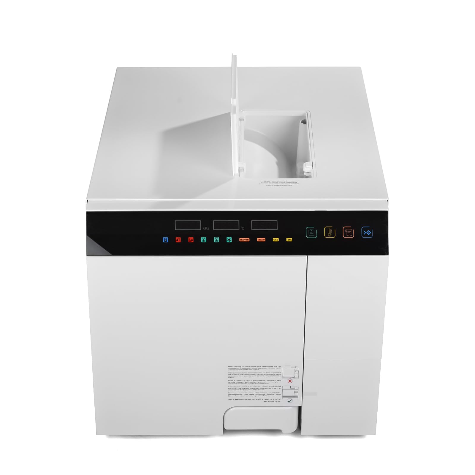 18L/23L Class B Digital Autoclave Sterilizer with Triple Vacuum Pressure Steam, Built-in Printer & USB - Perfect for Dental Clinics, Tattoo Studios, and Medical Labs