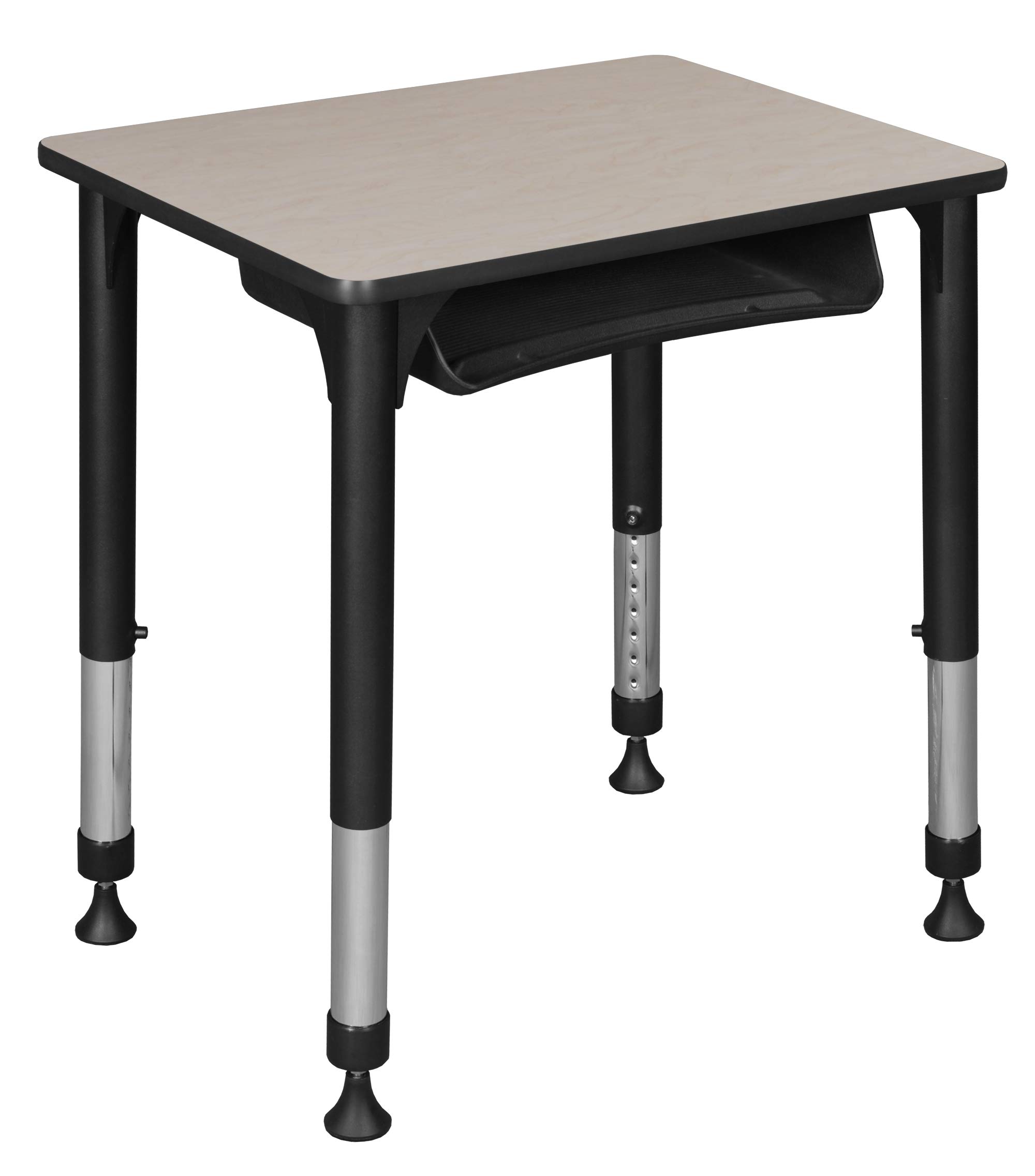 Regency Height Adjustable Rectangular Student Desk with Storage - 18.5