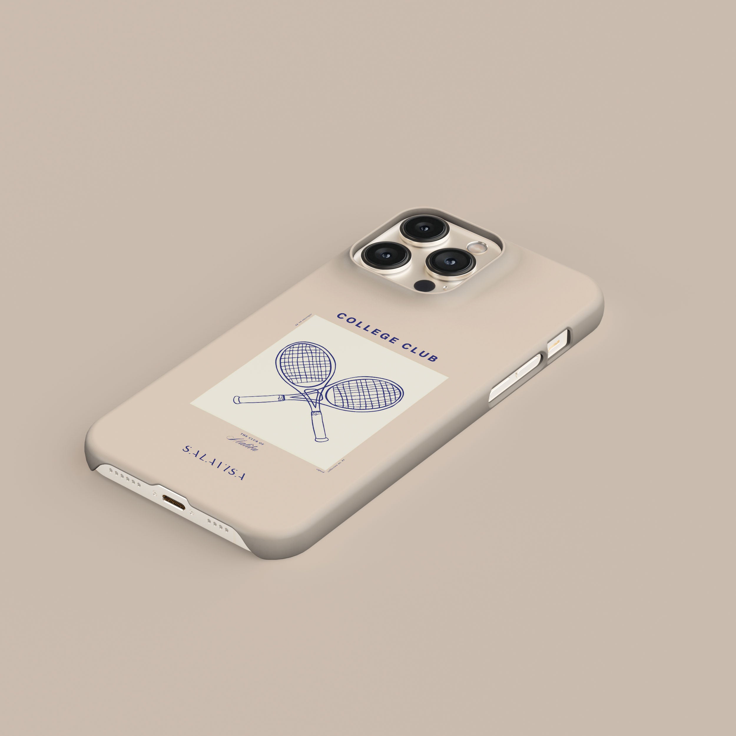 Beige Malibu Club Phone Case - Trendy Protective Cover for iPhone & Samsung - Perfect for Beach, Travel & Everyday Use